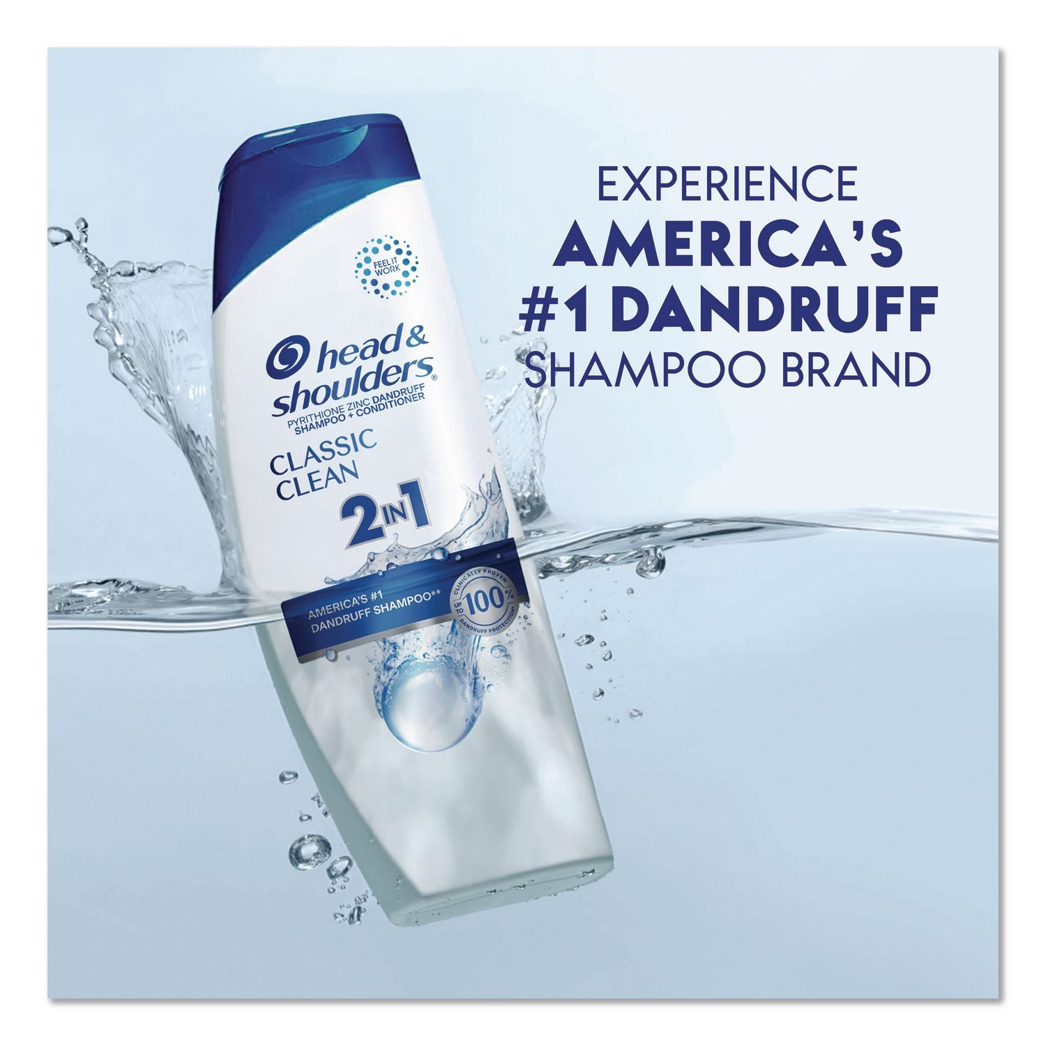 Classic Clean 2 In 1 Dandruff Shampoo And Conditioner, Classic Clean Scent, 8.45 Oz