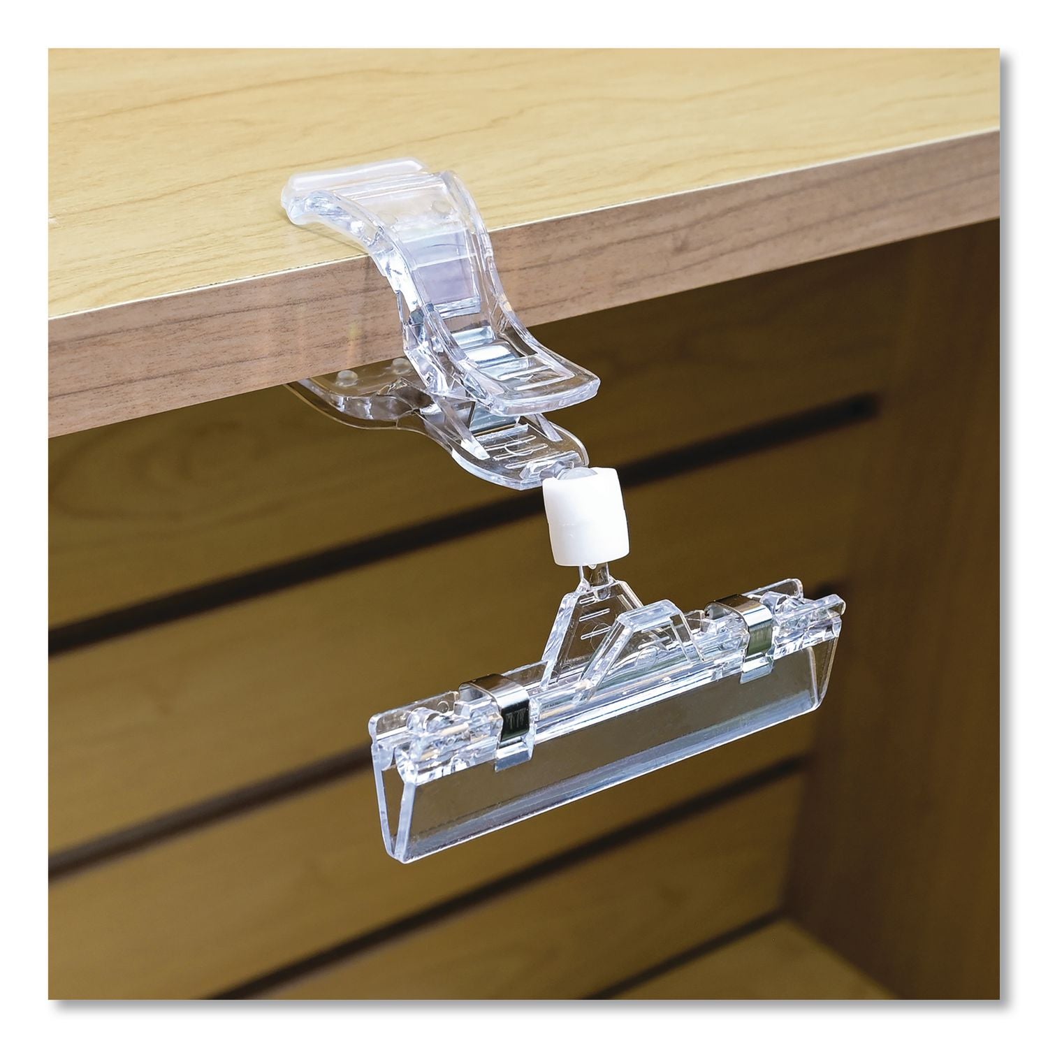 Sign Holder Clips, Clear, 10/Pack
