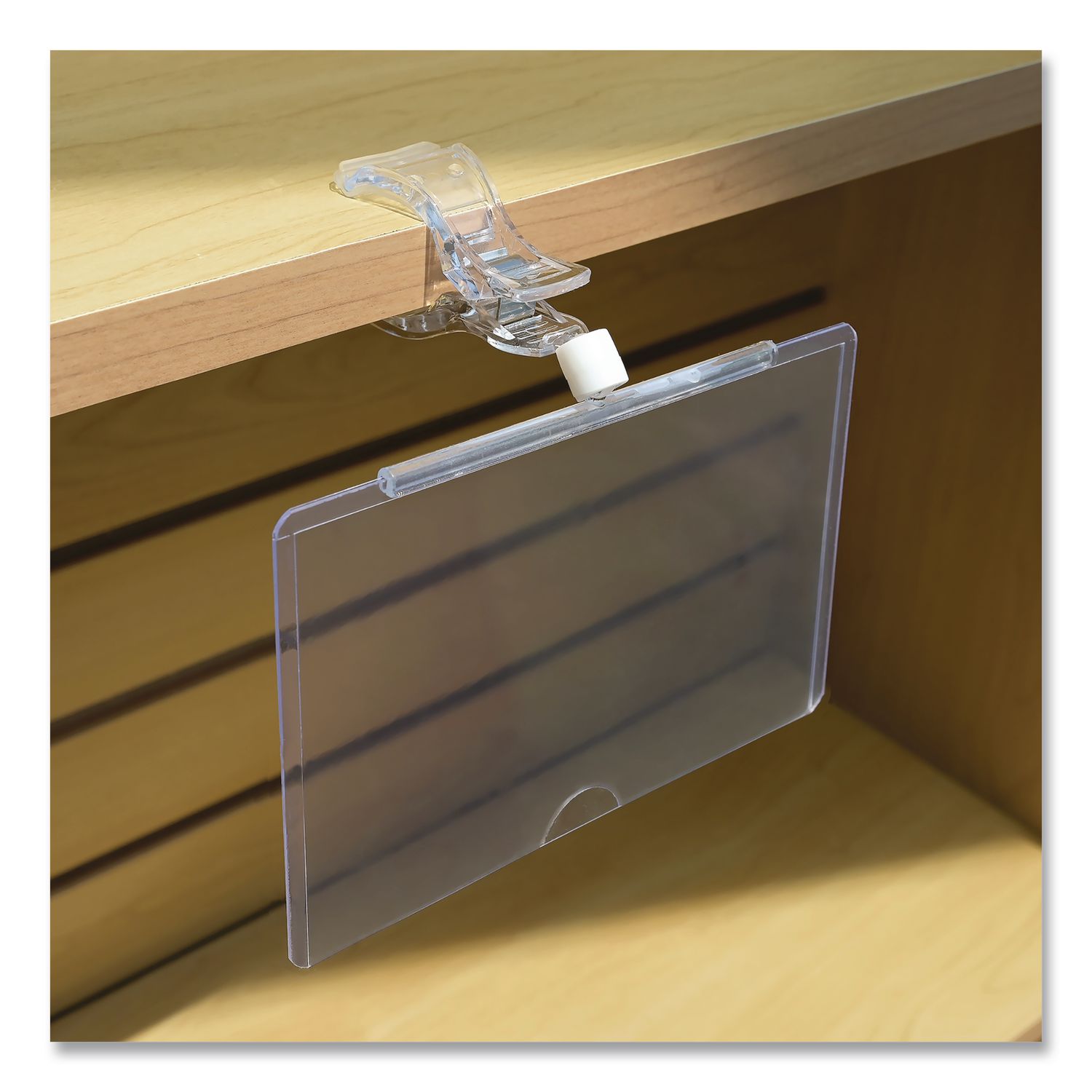 Swivel Clip Signs, Clear, 3/Pack