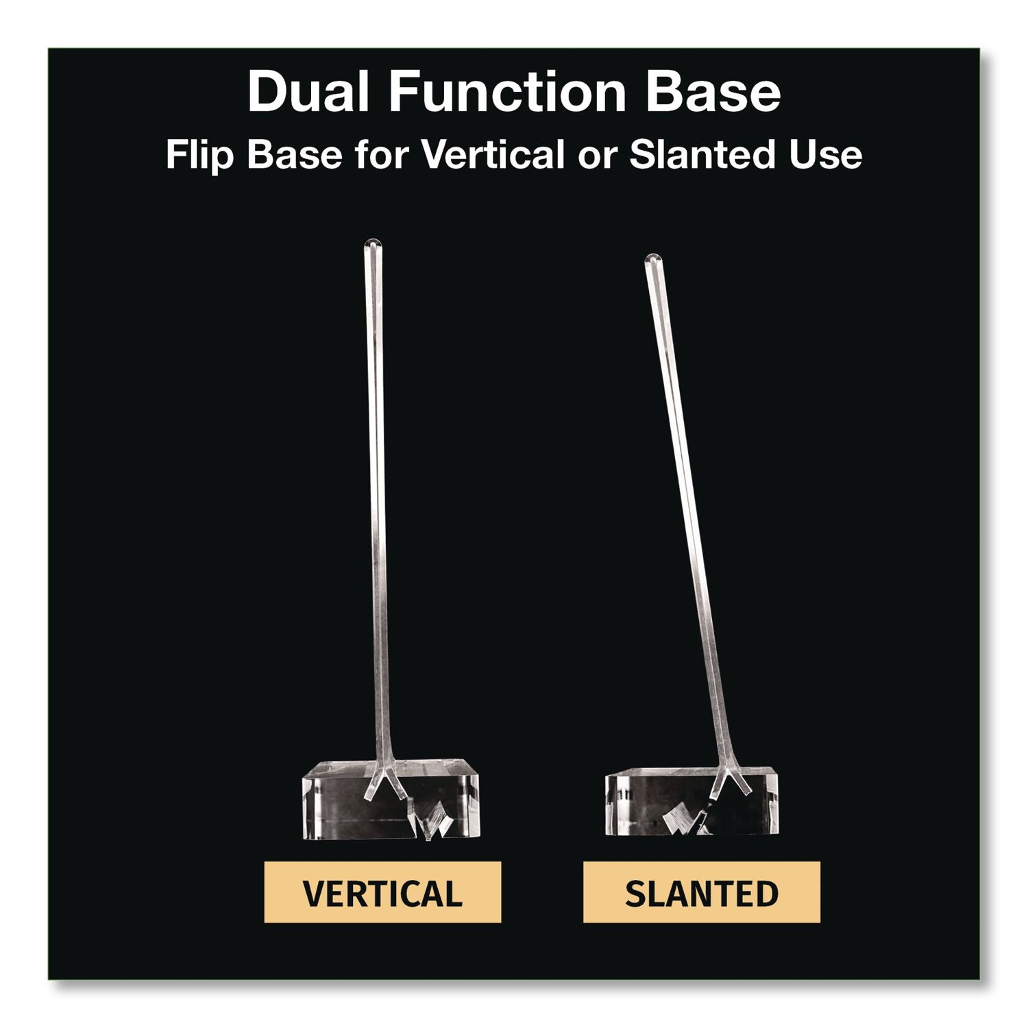 Acrylic Sign Holder With Dual Function Base, 5 X 7 Insert