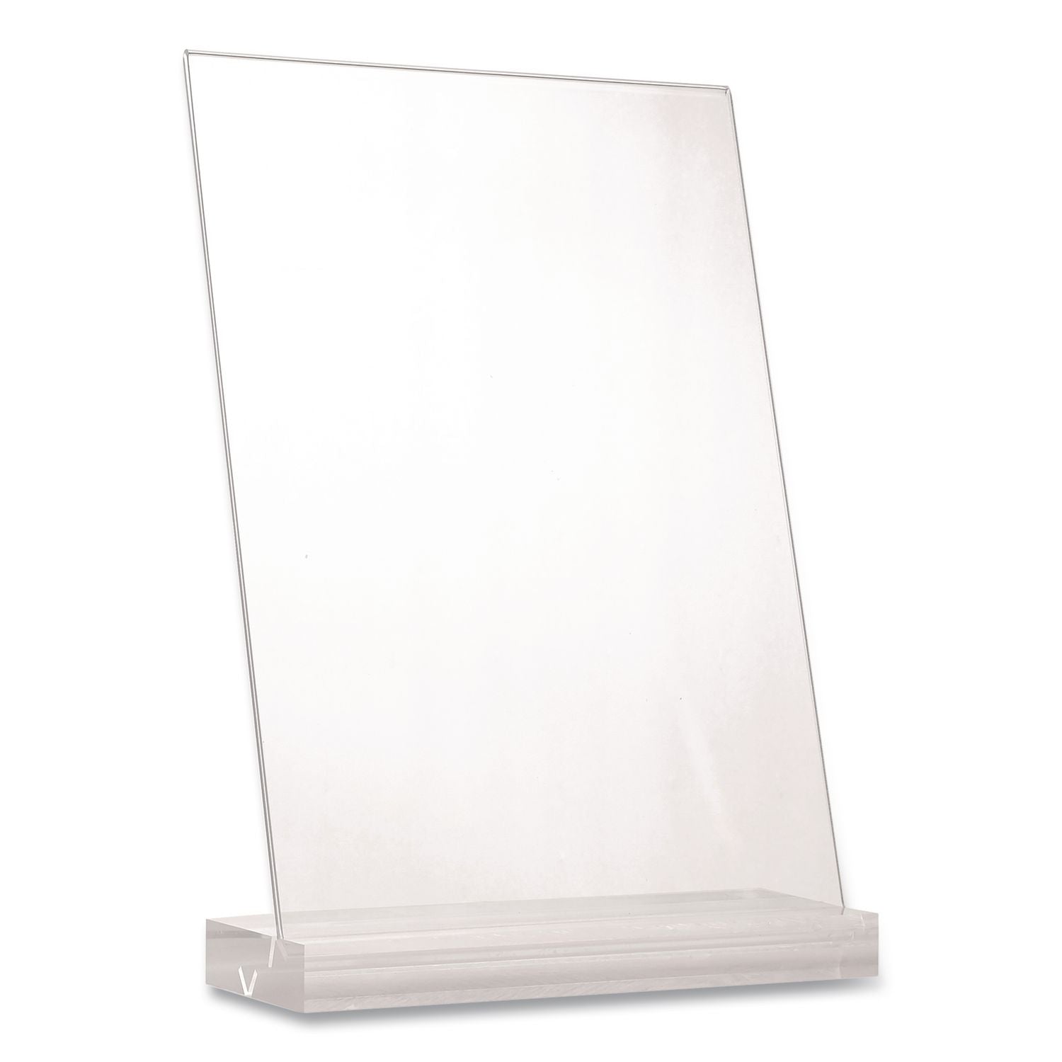 Acrylic Sign Holder With Dual Function Base, 5 X 7 Insert