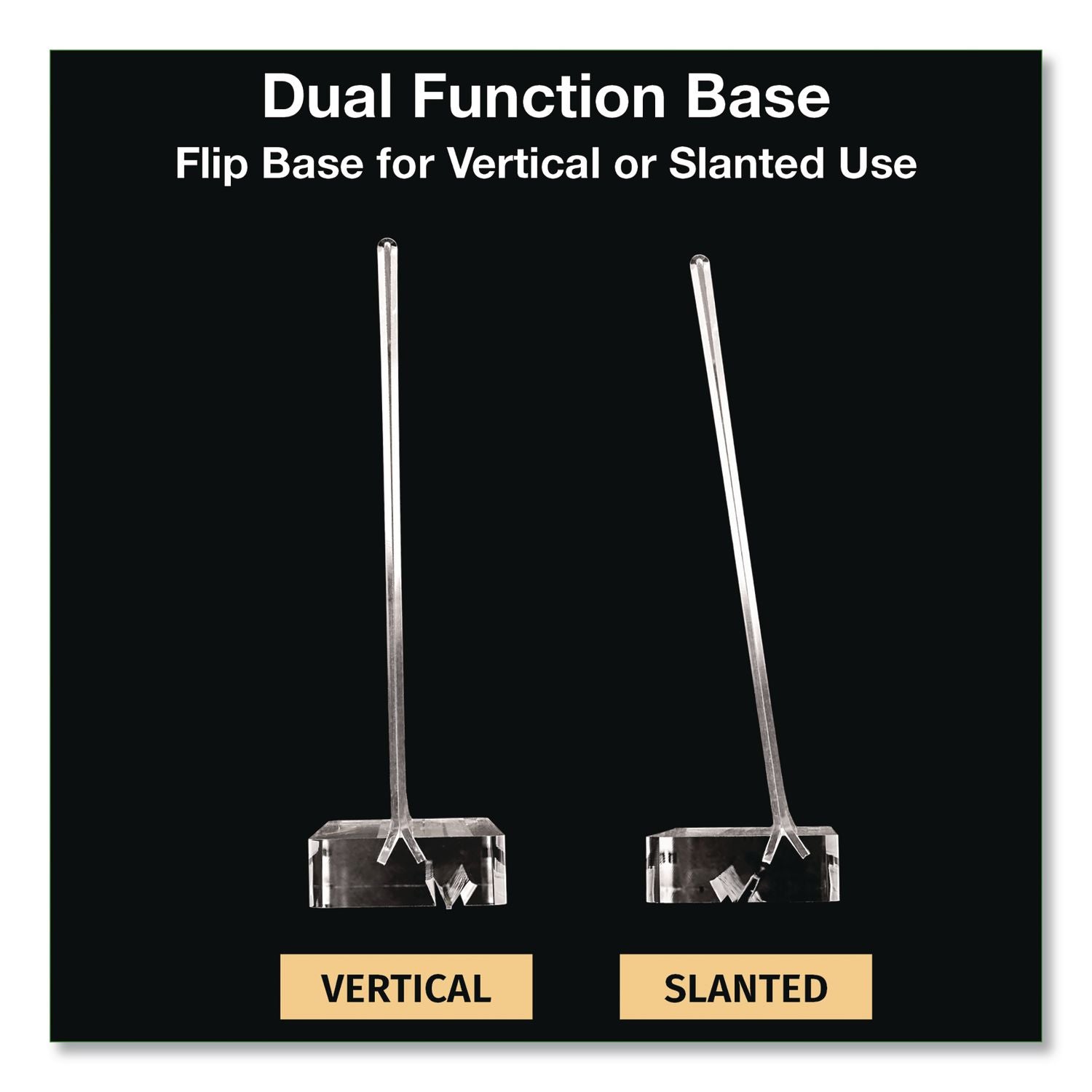 Acrylic Sign Holder With Dual Function Base, 8.5 X 11 Insert
