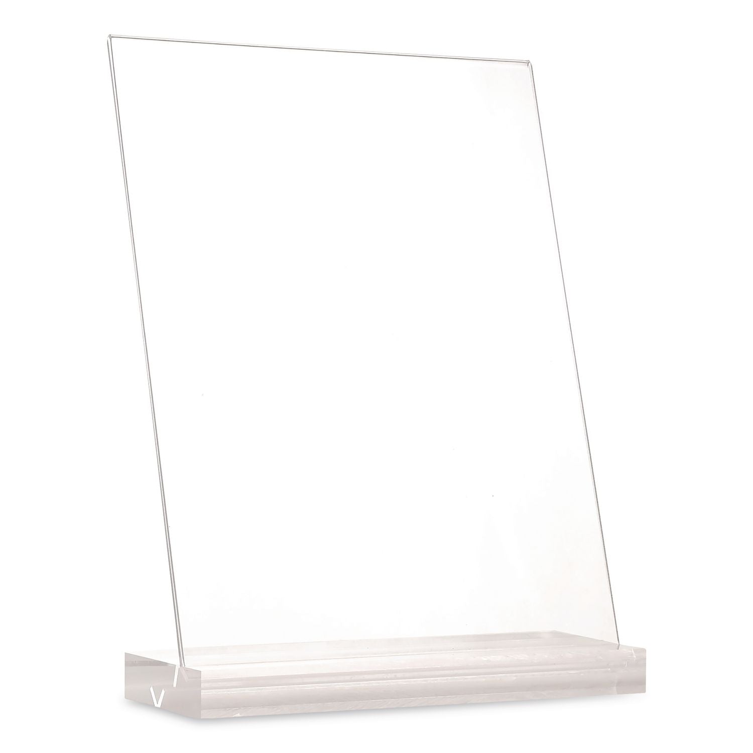 Acrylic Sign Holder With Dual Function Base, 8.5 X 11 Insert
