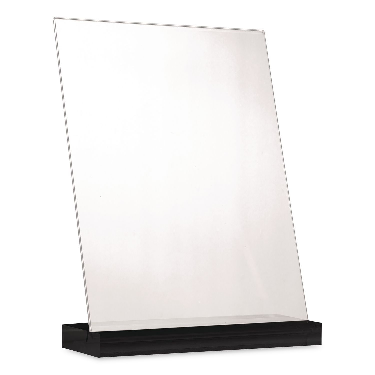 Acrylic Sign Holder With Black Angled Base, 8.5 X 11 Insert