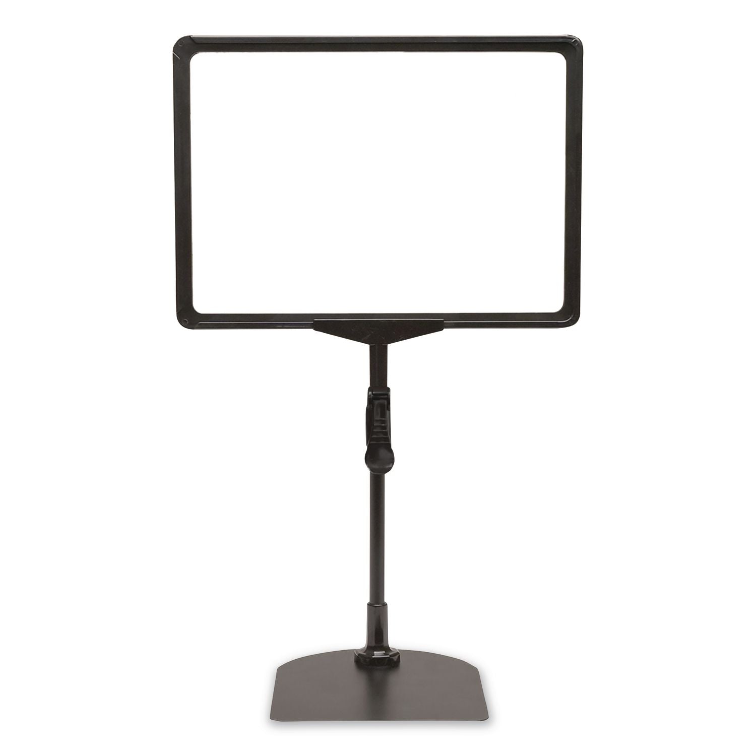 Adjustable Tabletop Pedestal Sign, 8.5 X 11 Insert, Black