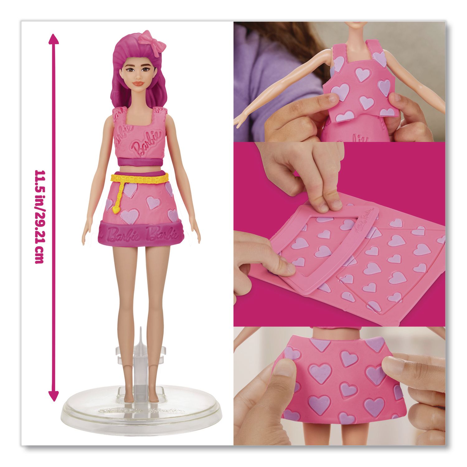 Play-Doh Barbie Hearts And Hair Doll Set