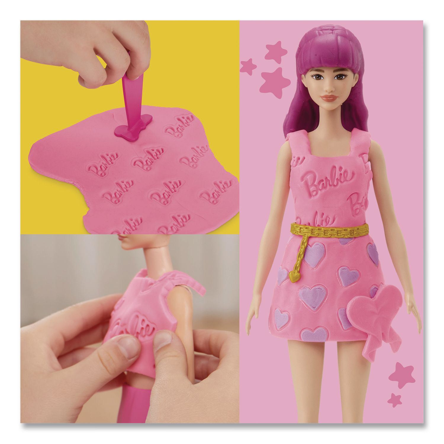 Play-Doh Barbie Hearts And Hair Doll Set