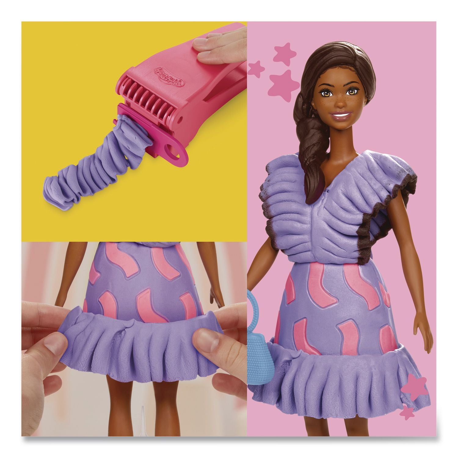 Play-Doh Barbie Fashionista Ruffles Doll Set