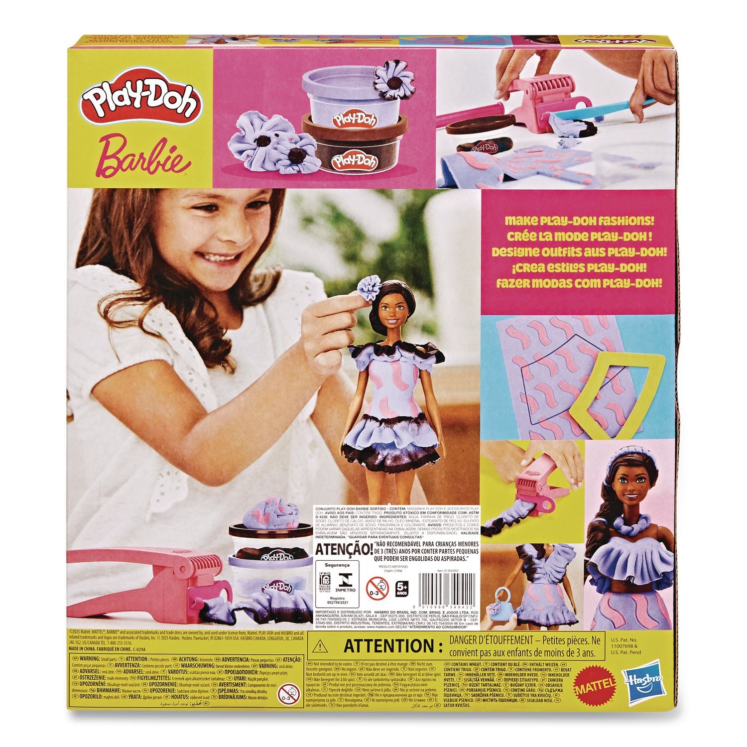 Play-Doh Barbie Fashionista Ruffles Doll Set