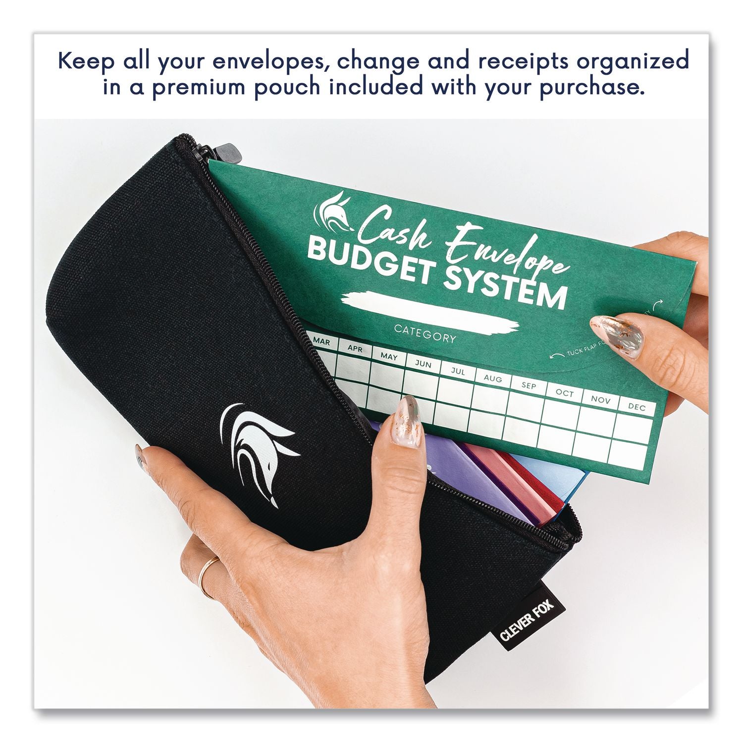 Budgeting Envelope System, 6.7 X 3.3, Assorted Colors