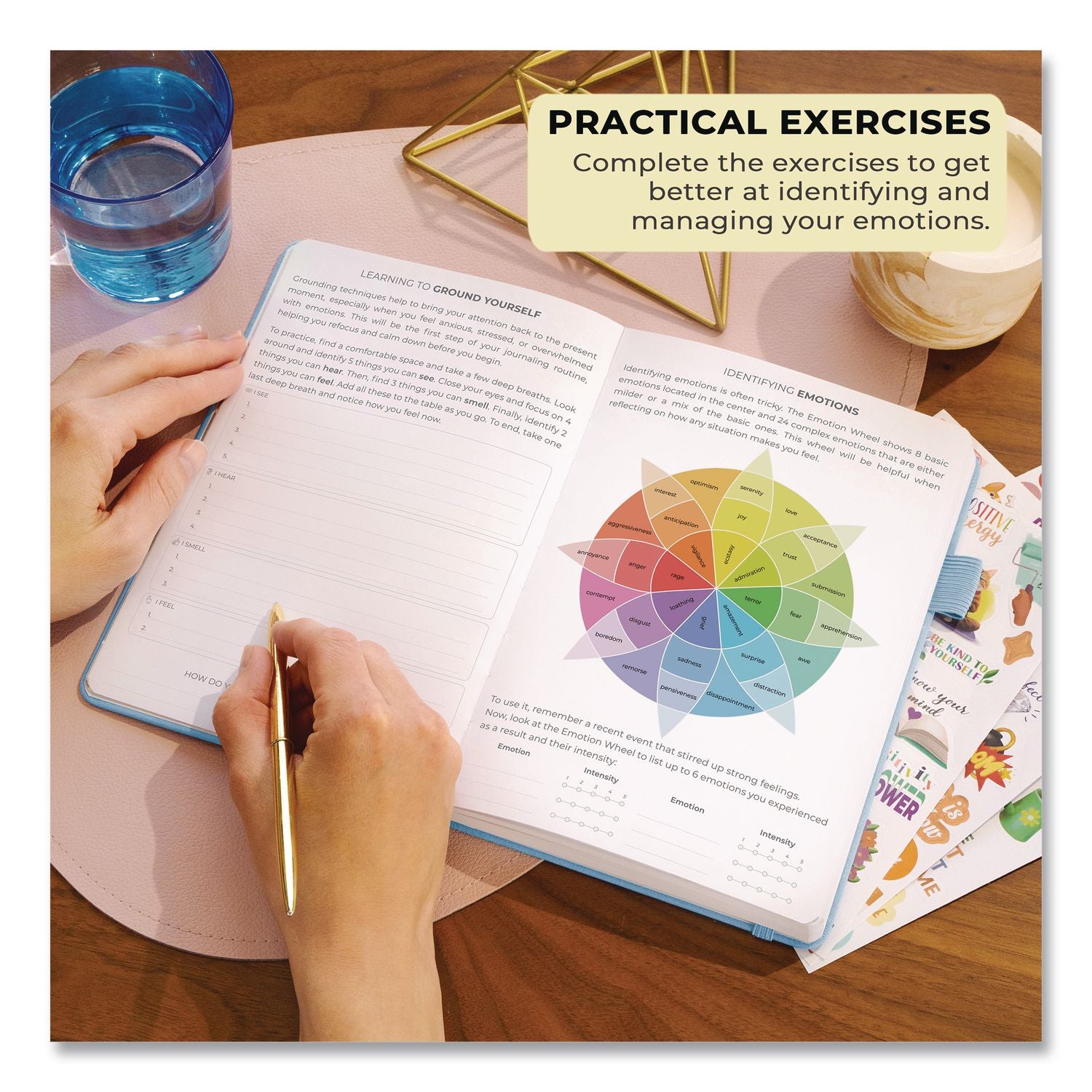 Mental Health And Anxiety CBT Journal, Periwinkle Cover, 8.3 X 5.8 Sheets