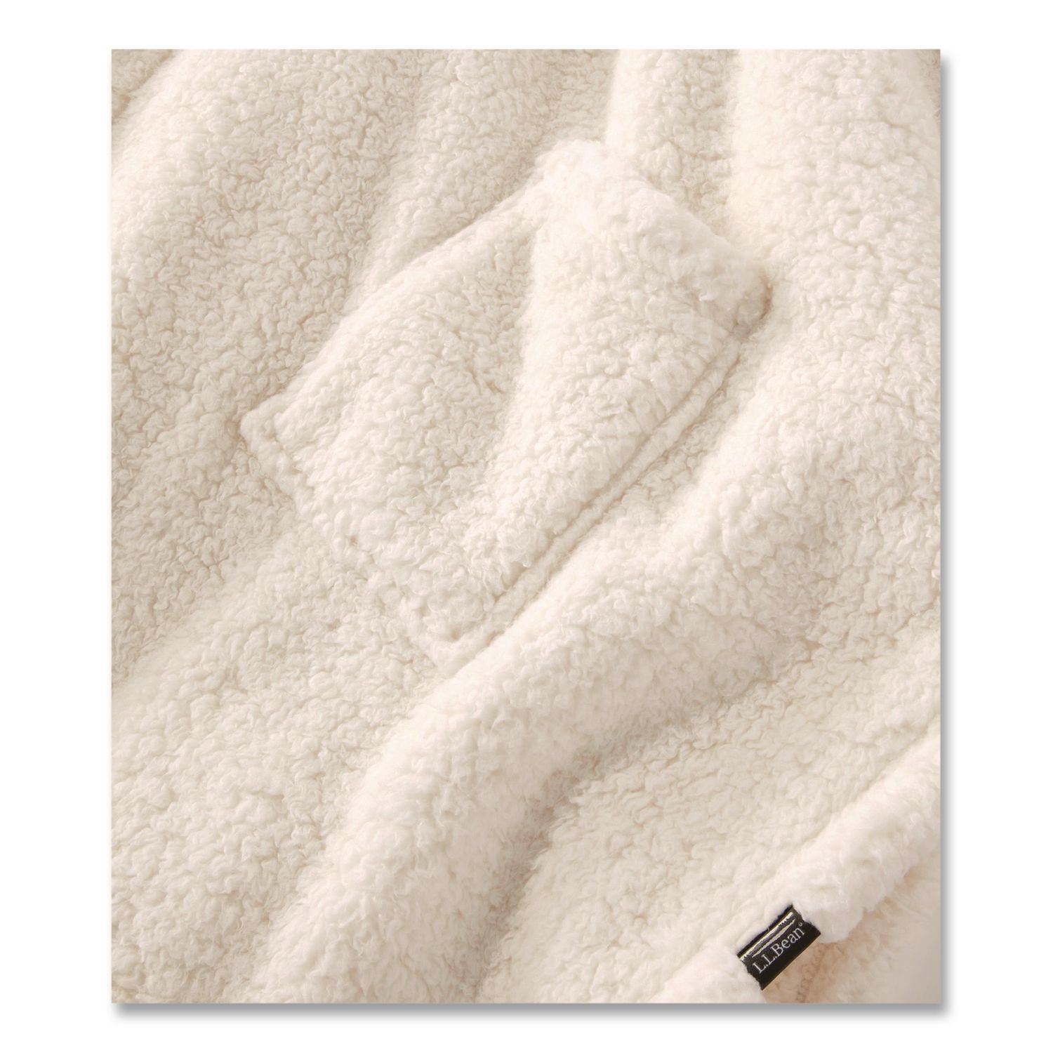 Cozy Sherpa Wearable Throw, 58 X 60, Cream