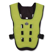 Chill-Its 6684 Dry Evaporative Cooling Vest - Elastic Waist, Polyester/Polyurethane, X-Small, Lime