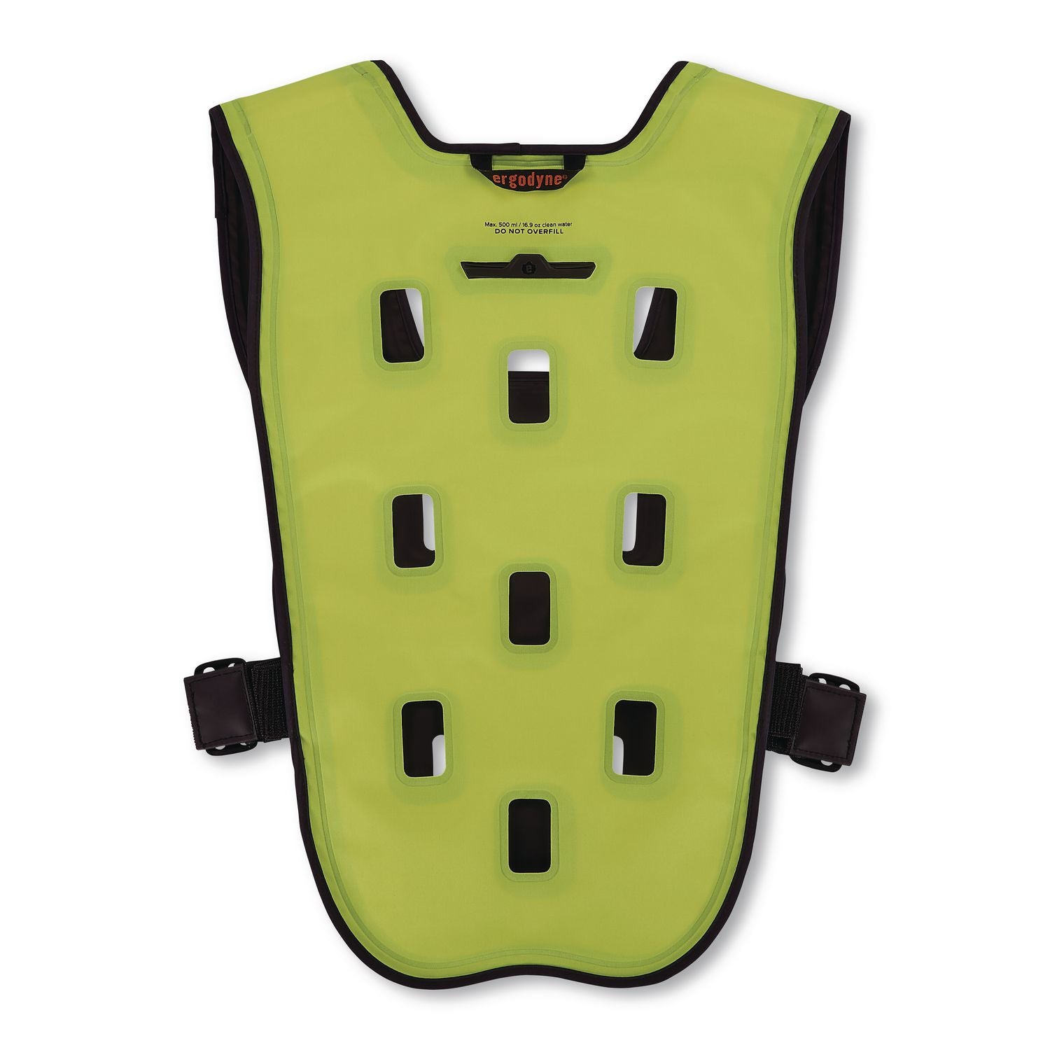 Chill-Its 6684 Dry Evaporative Cooling Vest - Elastic Waist, Polyester/Polyurethane, 2X-Large/3X-Large, Lime