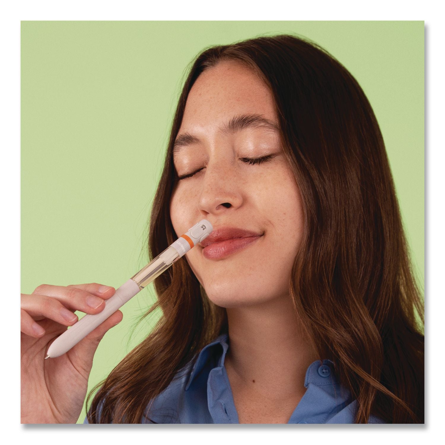 Essential Oil Blends Pen Diffuser, Citrus Grove Scent, White