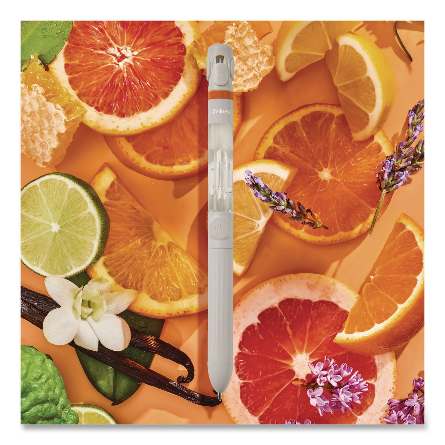 Essential Oil Blends Pen Diffuser, Citrus Grove Scent, White