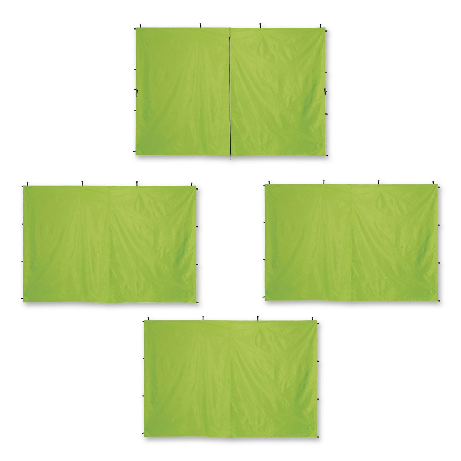 SHAX 6058 Pop-Up Tent Sidewall Kit, 10 Ft X 10 Ft, Polyester, Lime