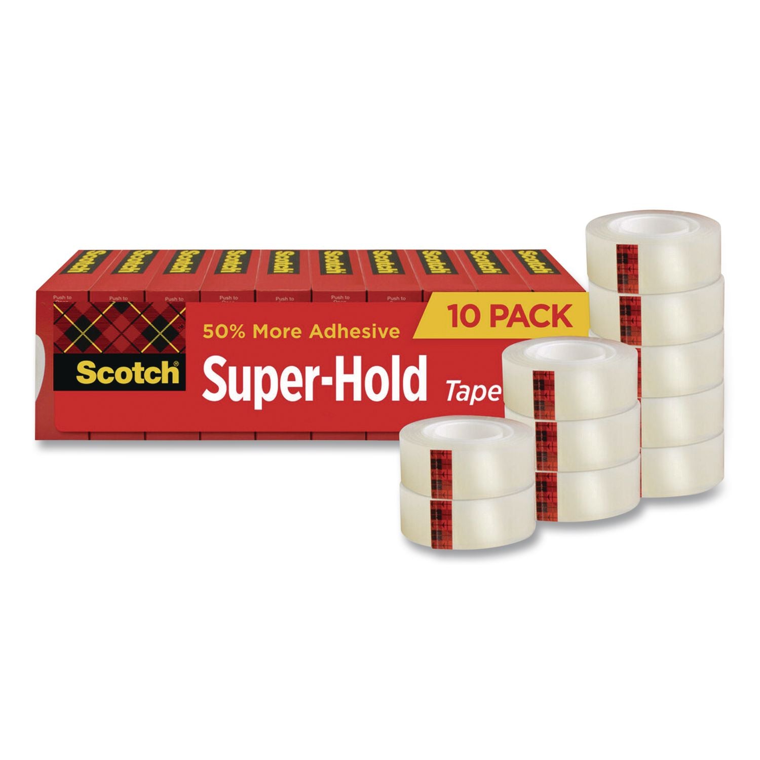Super-Hold Tape Refill, 1" Core, 0.75" X 22.22 Yds, Clear, 10/Pack