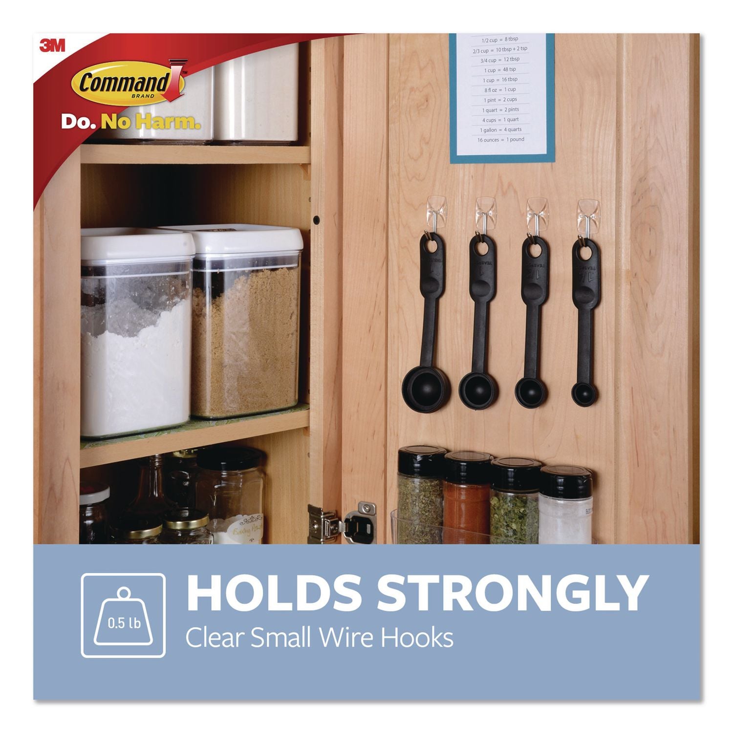 Small Wire Hooks, Small, Plastic/Metal Wire, White, 0.5 Lb Capacity, 6/Pack