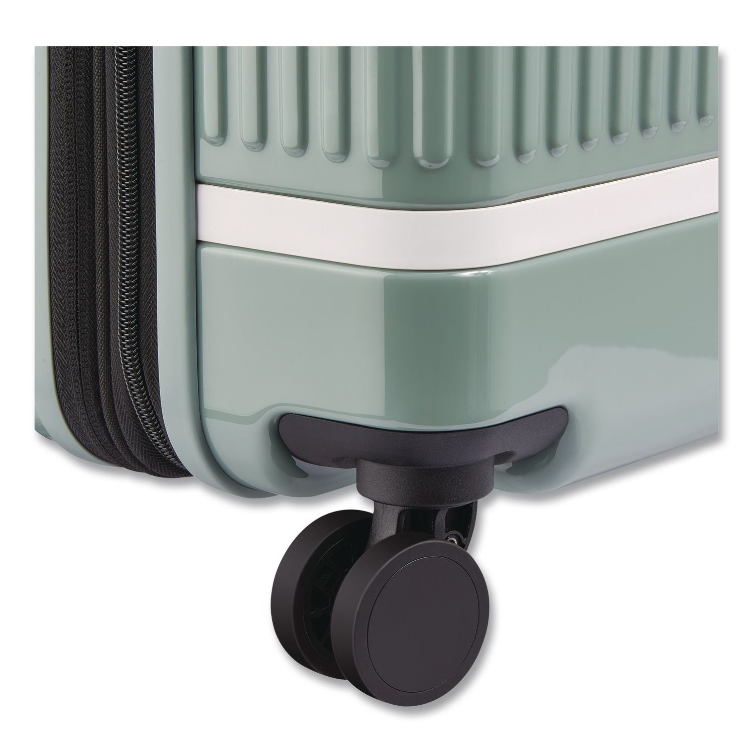 Florence By Mills X DELSEY PARIS Spin Me Away 20" Hardside Carry-On Suitcase, 14.75 X 9.75 X 22.75, Sage Green