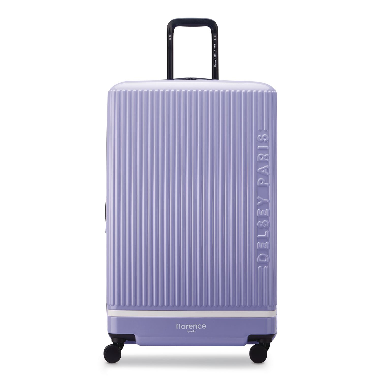 Florence By Mills X DELSEY PARIS Spin Me Away 29" Hardside Suitcase, 19.5 X 12.5 X 31.25, Lavender