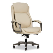 Rivendell AIR Lumbar Ergonomic Executive Office Chair, Supports 275 Lb, 18.75" To 22.5" Seat Height, Cream Seat/Back, Gray Base