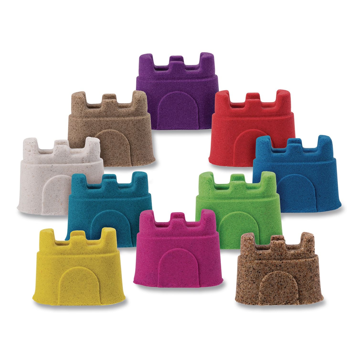 Sand With Castle Molds, Assorted Colors, Ages 3 And Up, 10/Pack