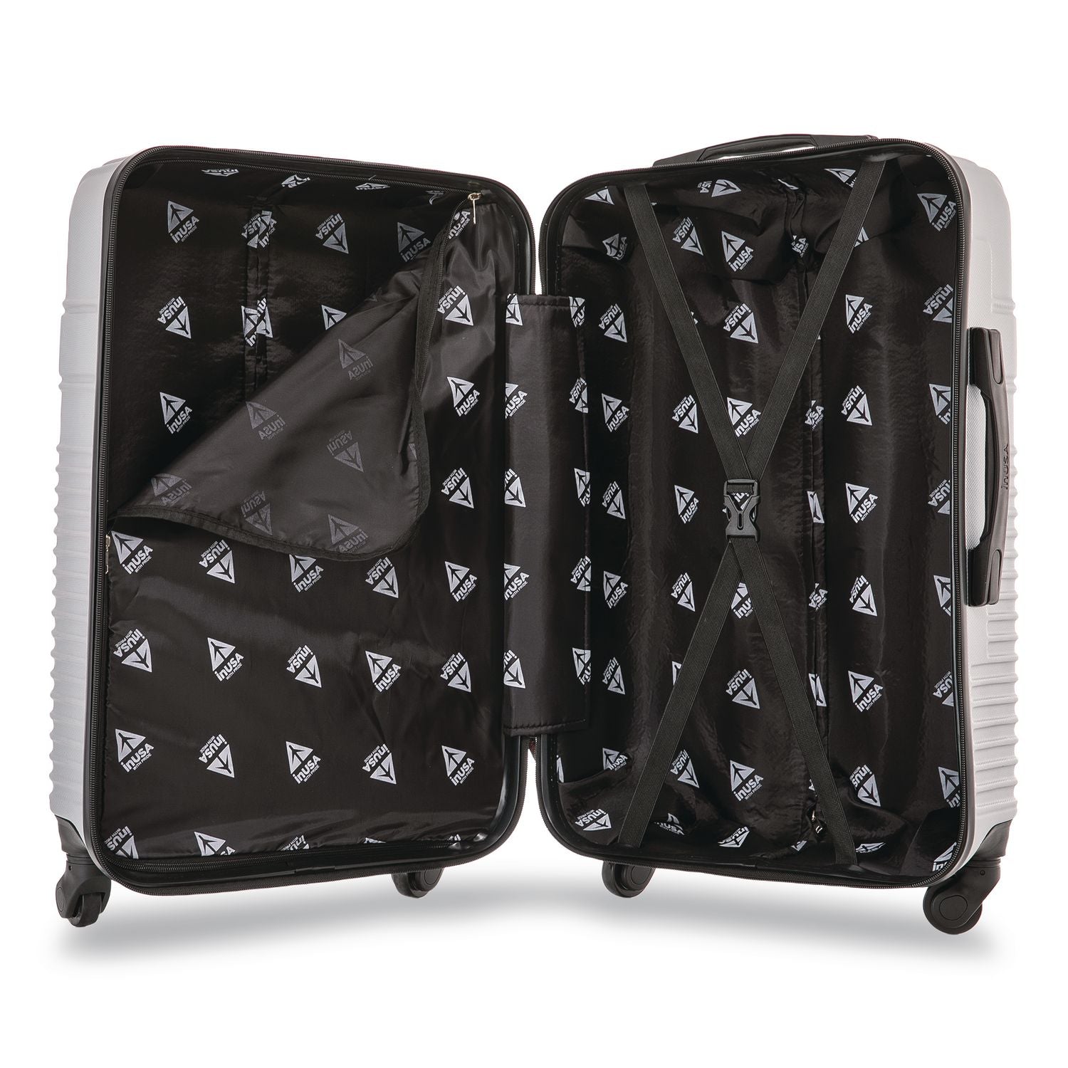 Resilience 20" Hardside Carry-On Suitcase, 14.96 X 8.66 X 21.65, Silver