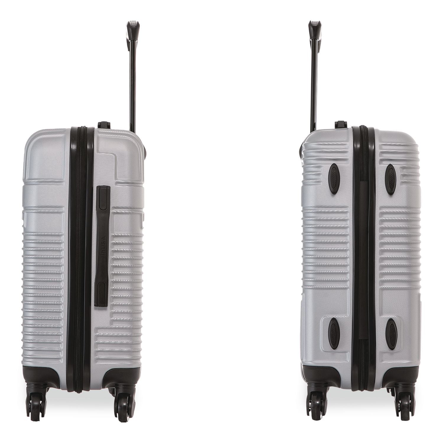 Resilience 20" Hardside Carry-On Suitcase, 14.96 X 8.66 X 21.65, Silver