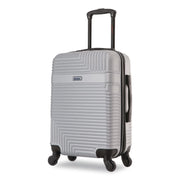 Resilience 20" Hardside Carry-On Suitcase, 14.96 X 8.66 X 21.65, Silver
