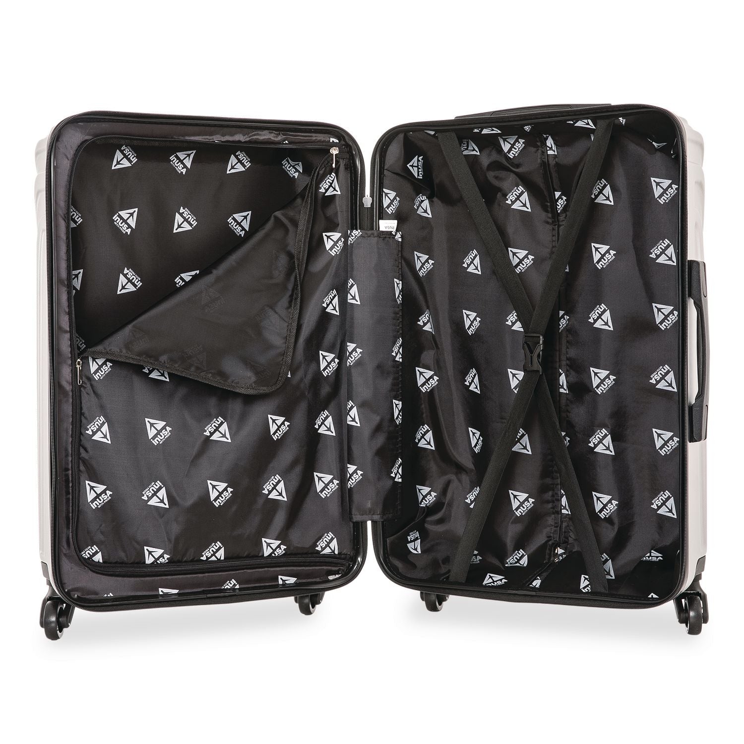Vasty Three-Piece Hardside Spinner Luggage Set, Gray