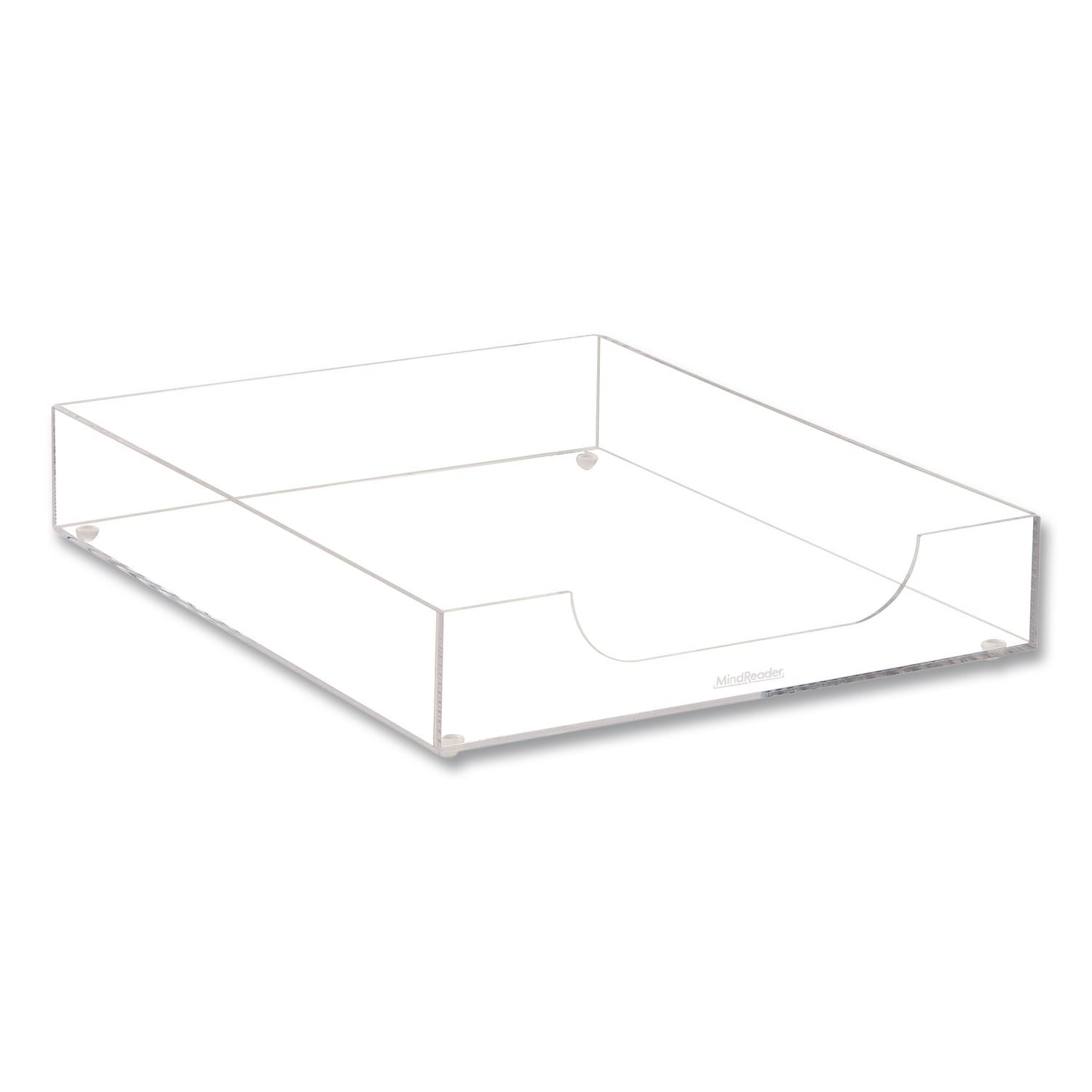 Acrylic Desk Tray, 10.25" X 12.5" X 2", Clear