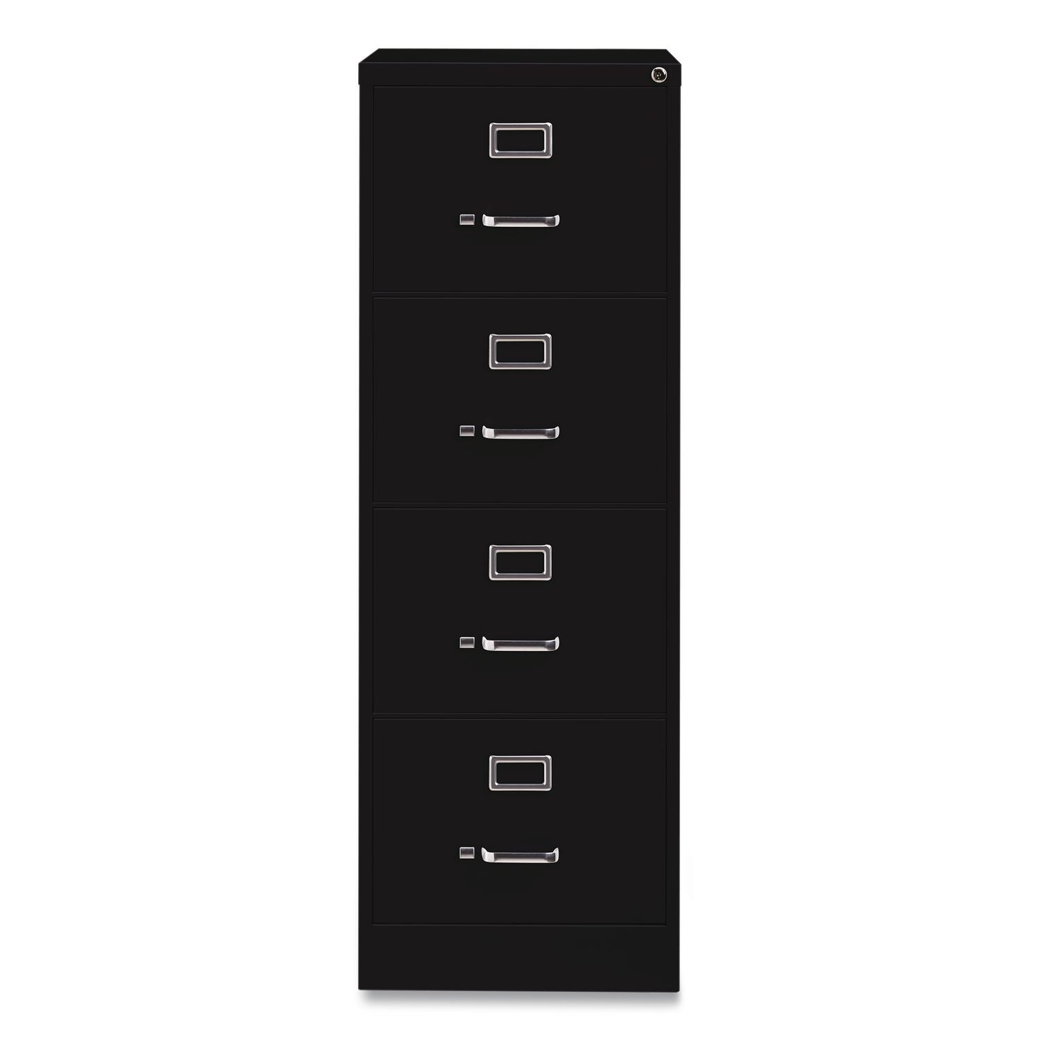 Commercial Vertical Legal File Cabinet, 4 Legal Size File Drawers, 18 X 26.5 X 52, Black