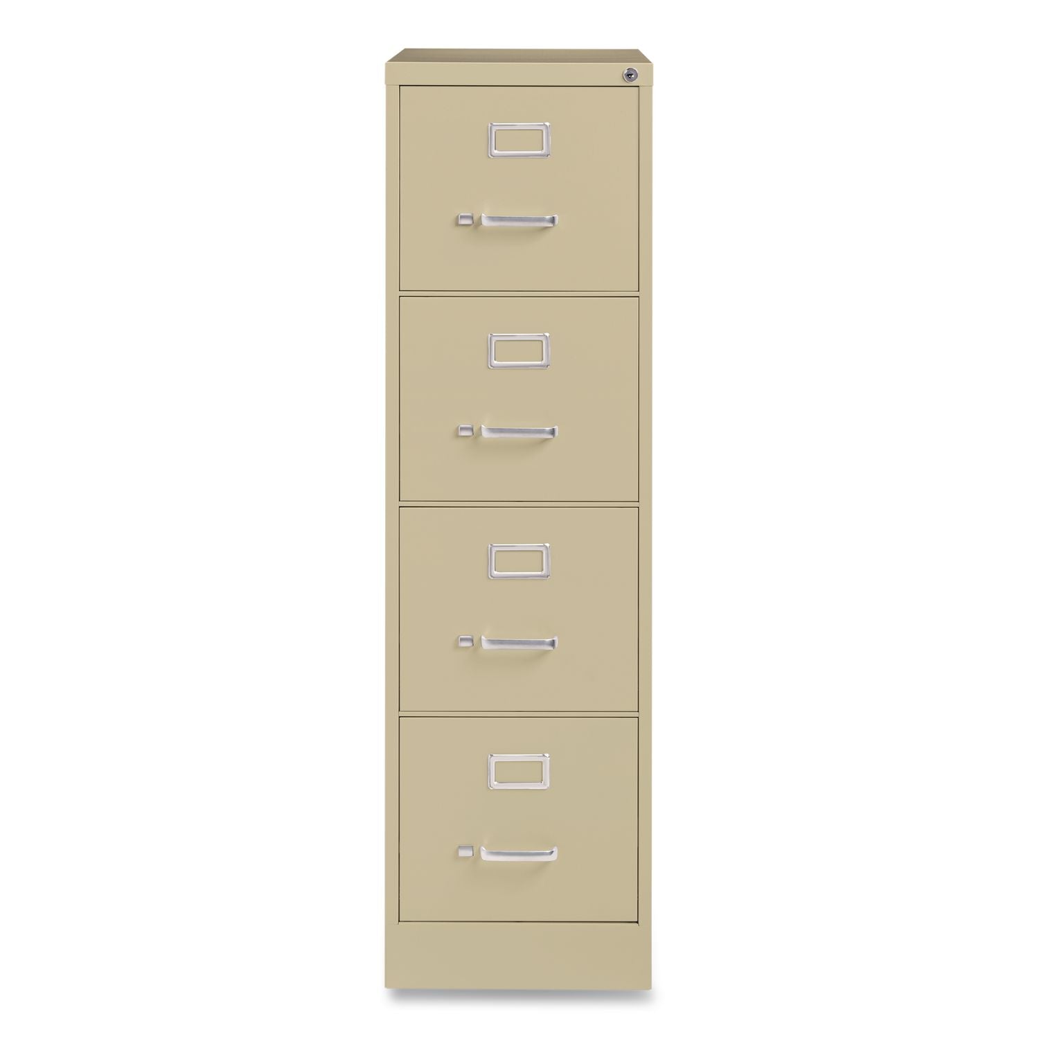 Commercial Vertical Letter File Cabinet, 4 Letter-Size File Drawers, 15 X 25 X 52, Putty