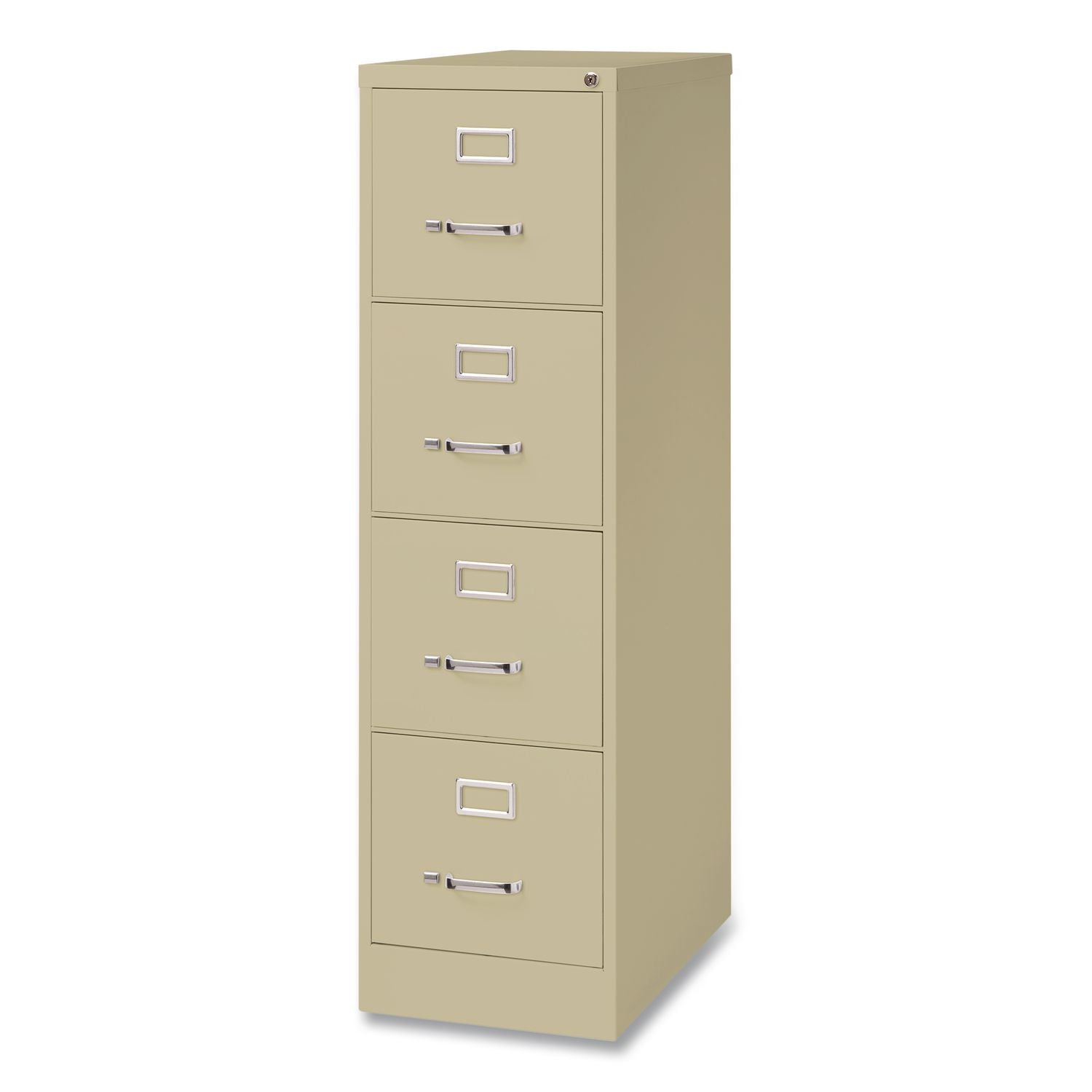 Commercial Vertical Letter File Cabinet, 4 Letter-Size File Drawers, 15 X 25 X 52, Putty