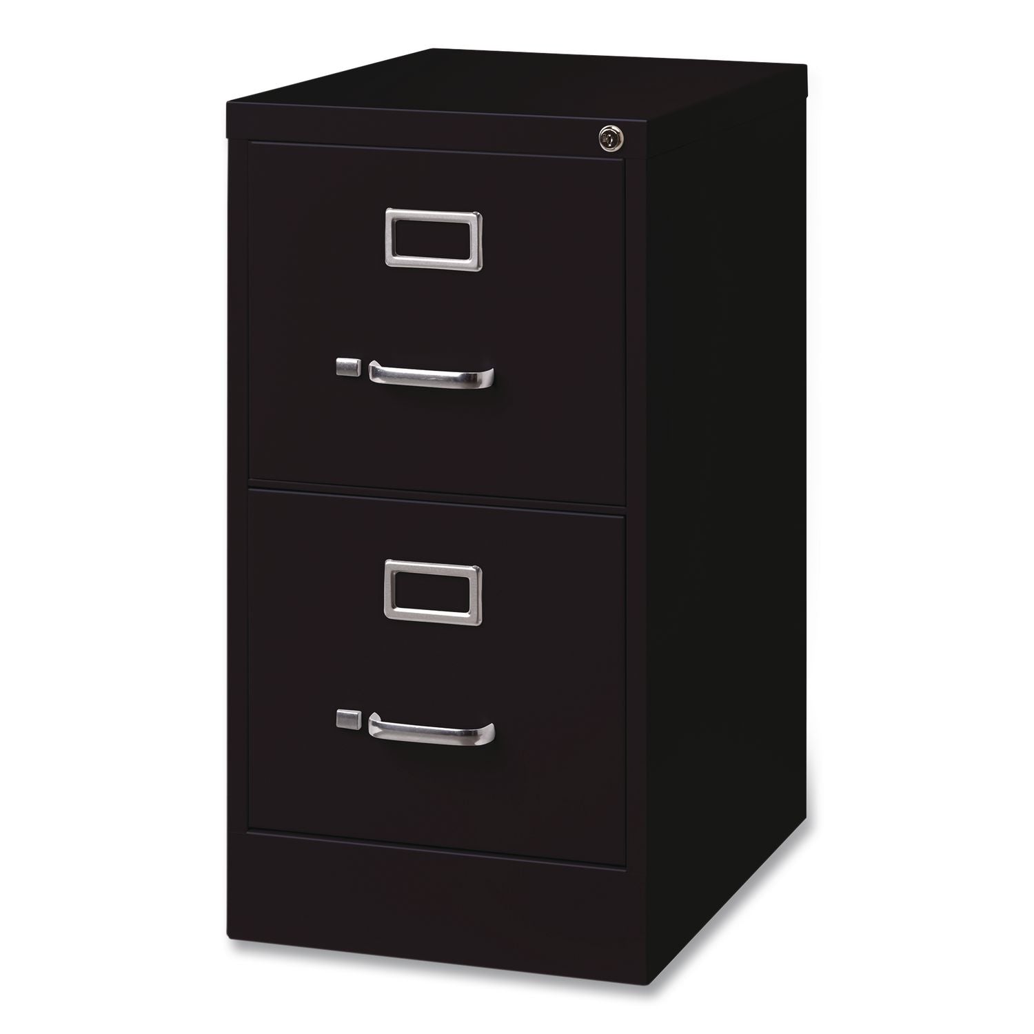 Commercial Vertical Letter File Cabinet, 2 Letter-Size File Drawers, 15 X 22 X 28.37, Black