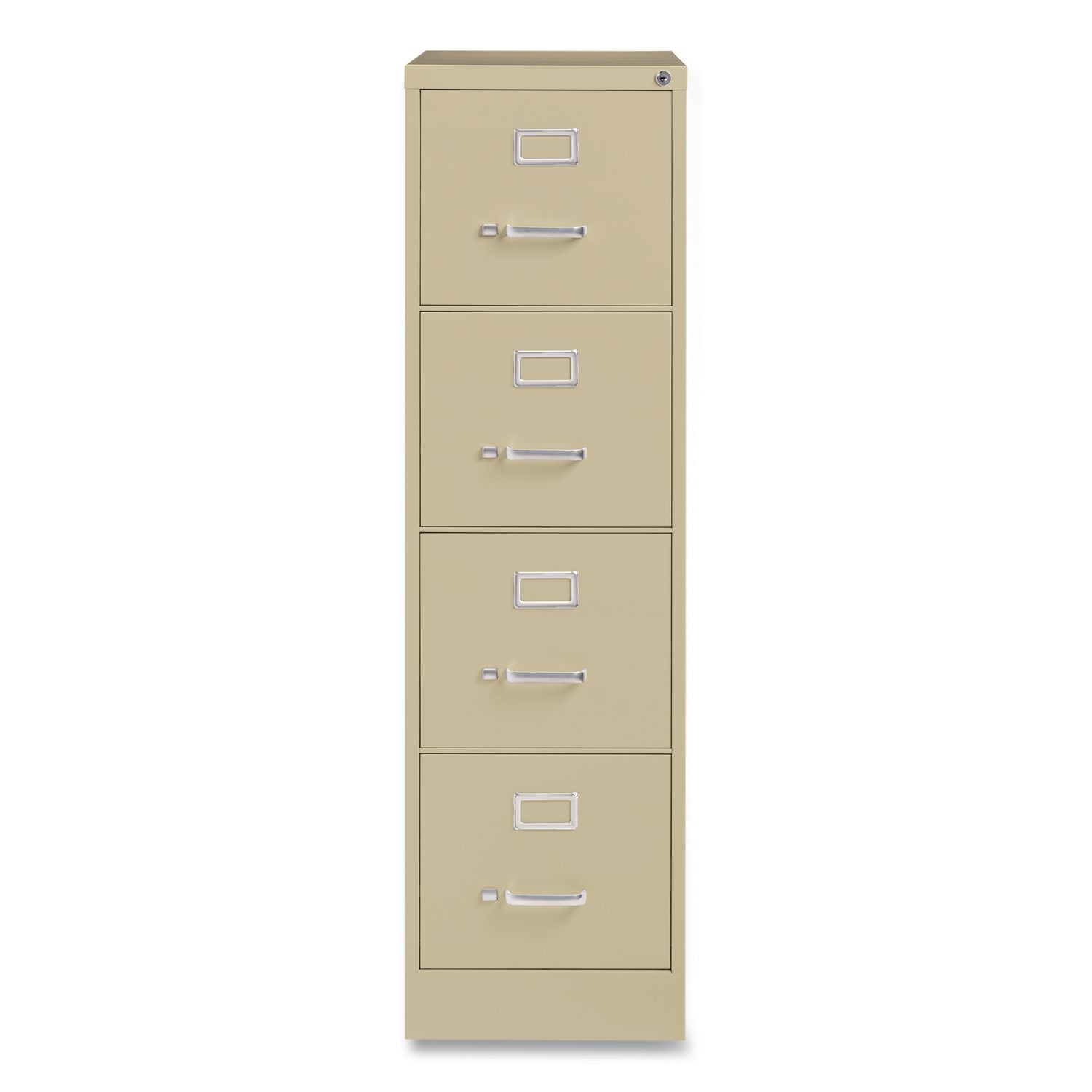 Commercial Vertical Letter File Cabinet, 4 Letter-Size File Drawers, 15 X 22 X 52, Putty
