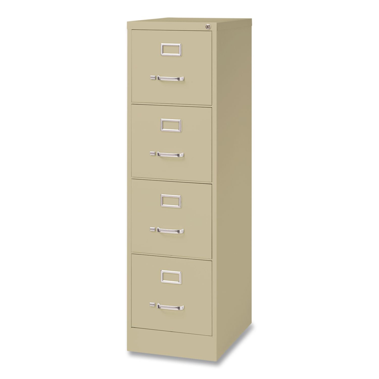 Commercial Vertical Letter File Cabinet, 4 Letter-Size File Drawers, 15 X 22 X 52, Putty