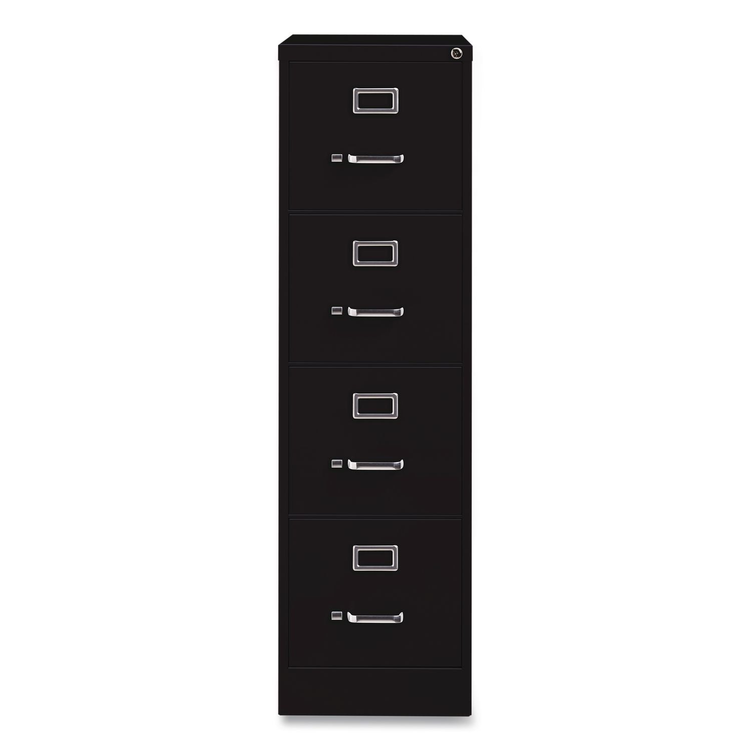 Commercial Vertical Letter File Cabinet, 4 Letter-Size File Drawers, 15 X 22 X 52, Black