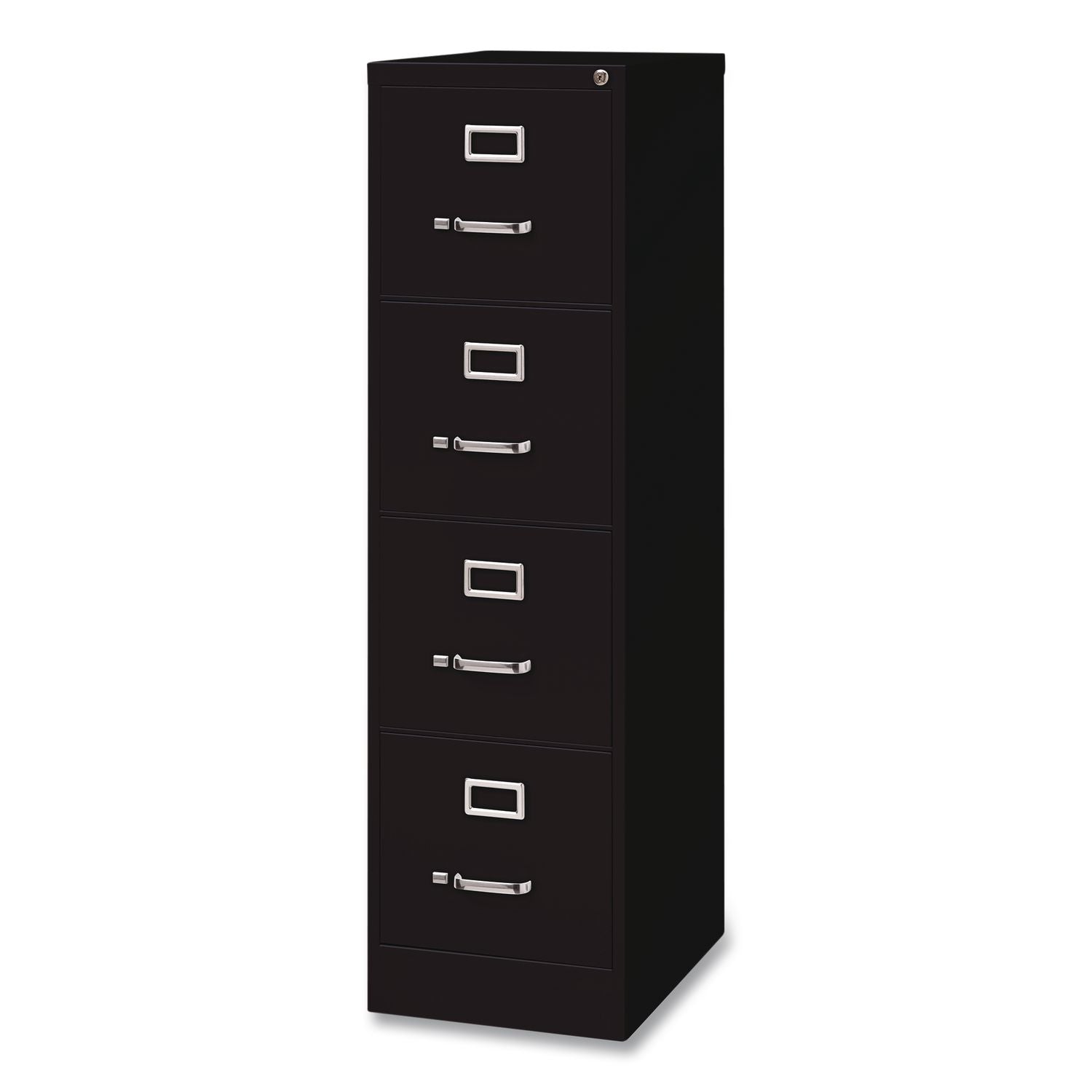 Commercial Vertical Letter File Cabinet, 4 Letter-Size File Drawers, 15 X 22 X 52, Black