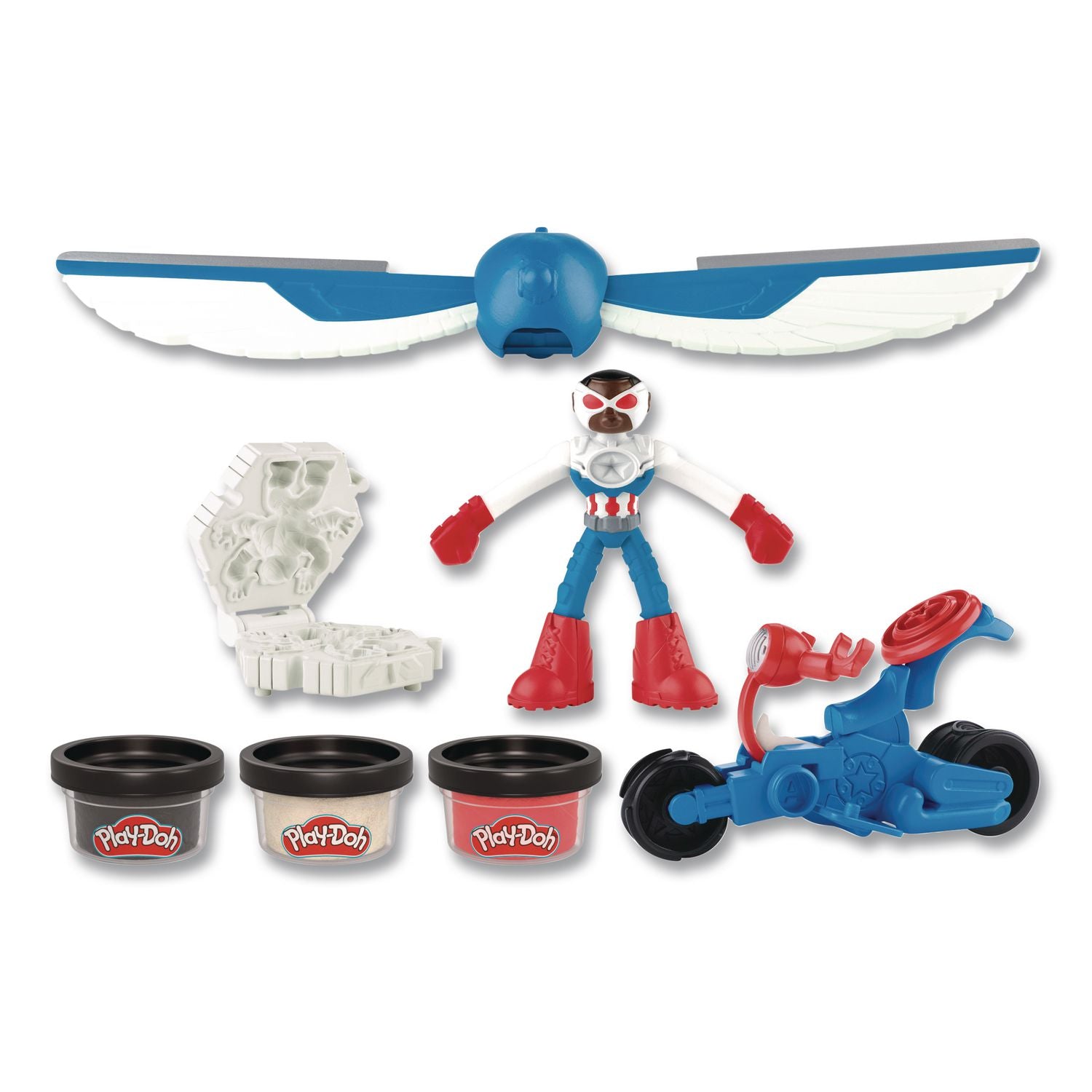 Play-Doh Captain America Moto-Slicer Playset