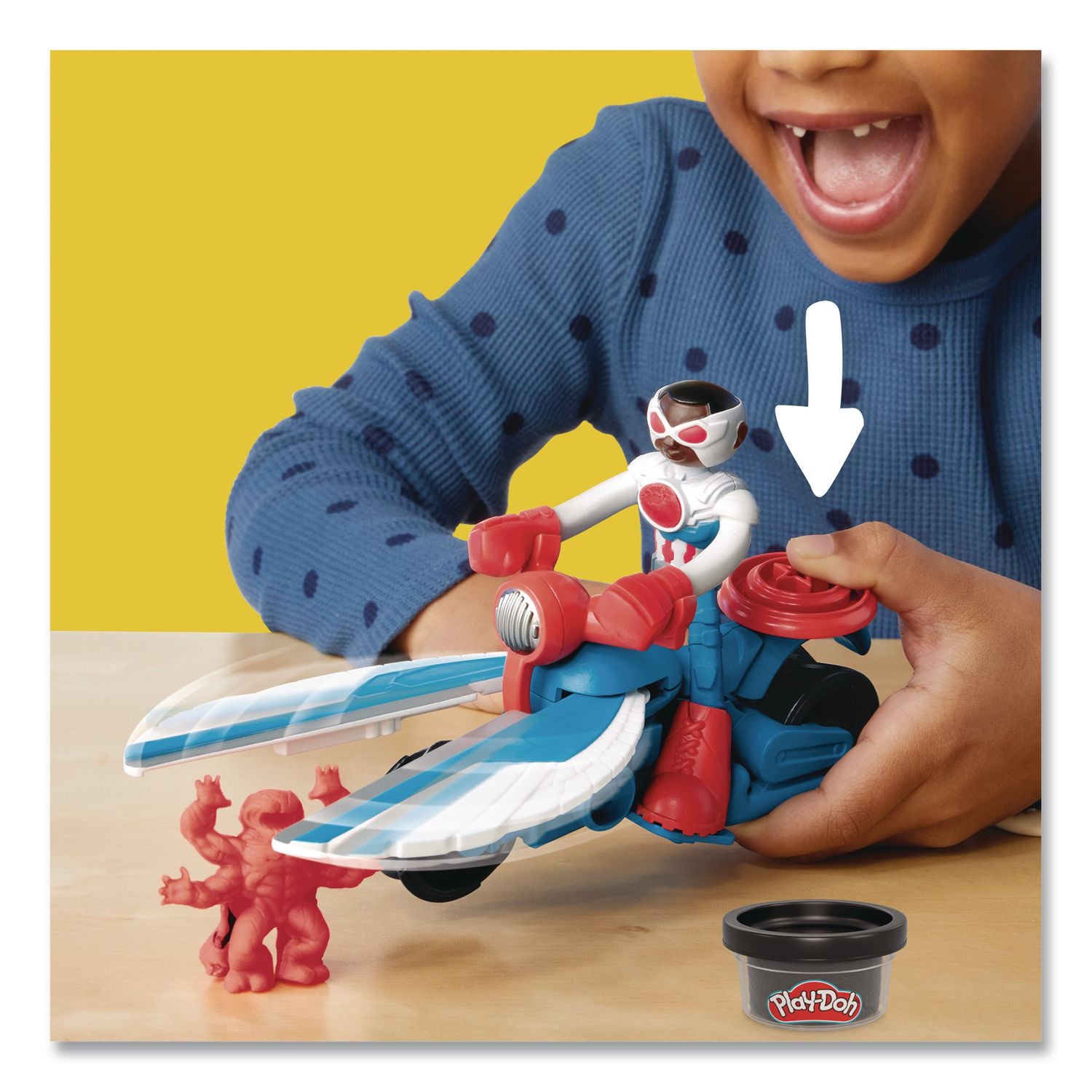 Play-Doh Captain America Moto-Slicer Playset