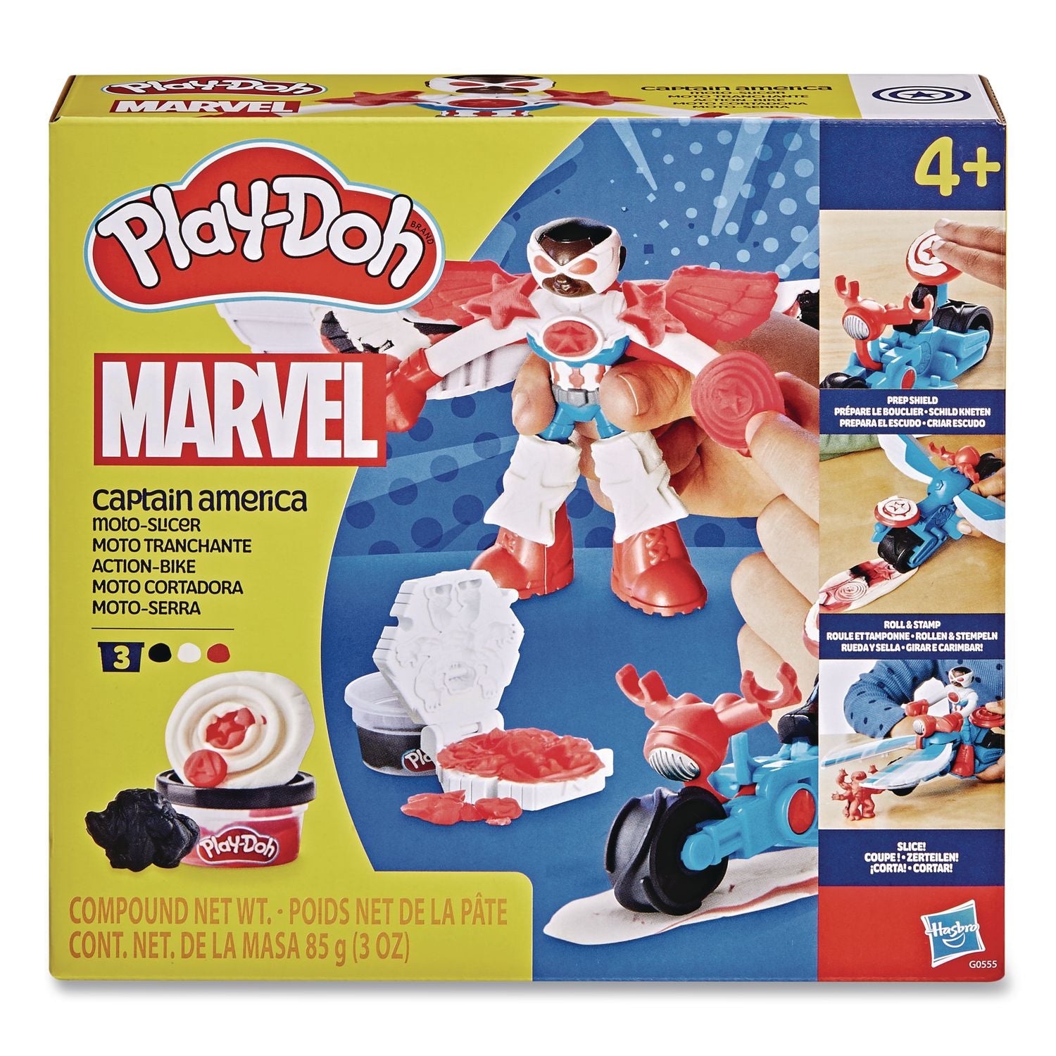 Play-Doh Captain America Moto-Slicer Playset
