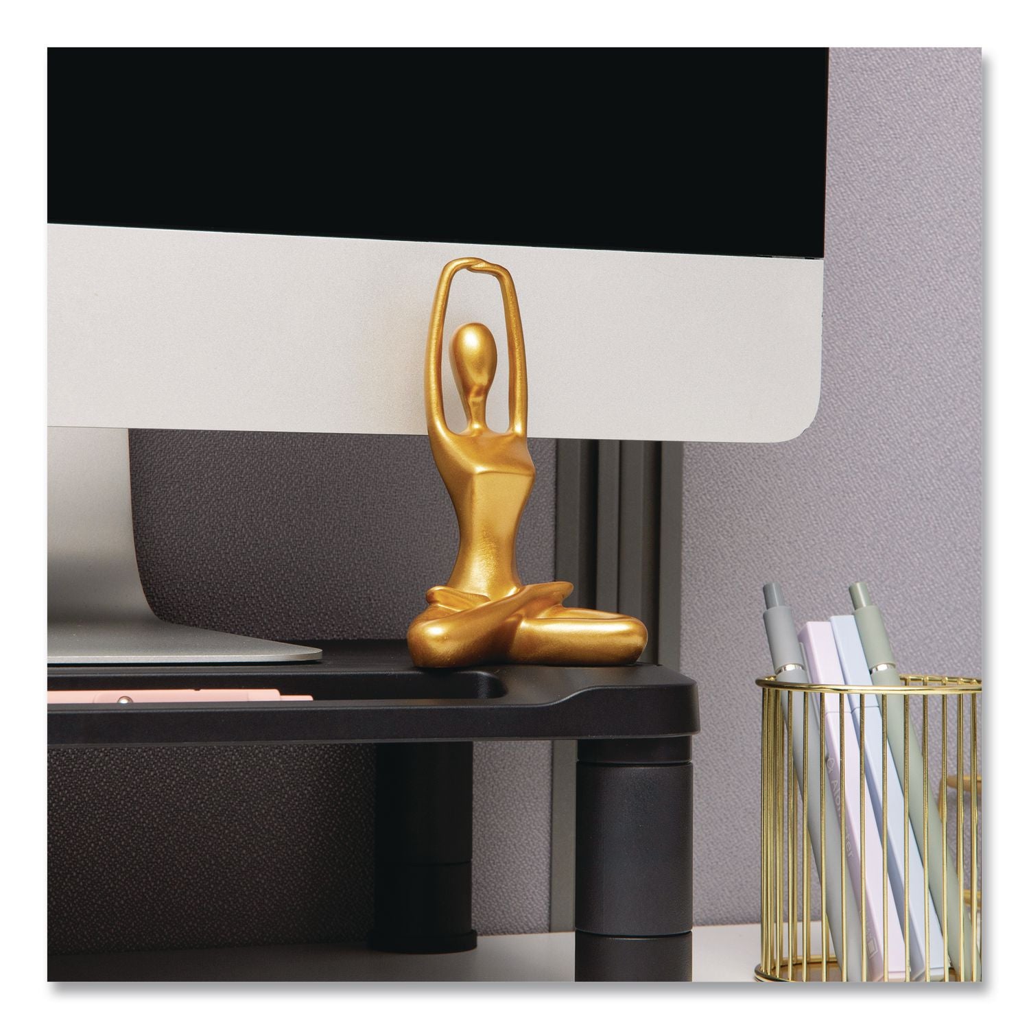 Meditation Yoga Figurine Set, Gold, 3/Set