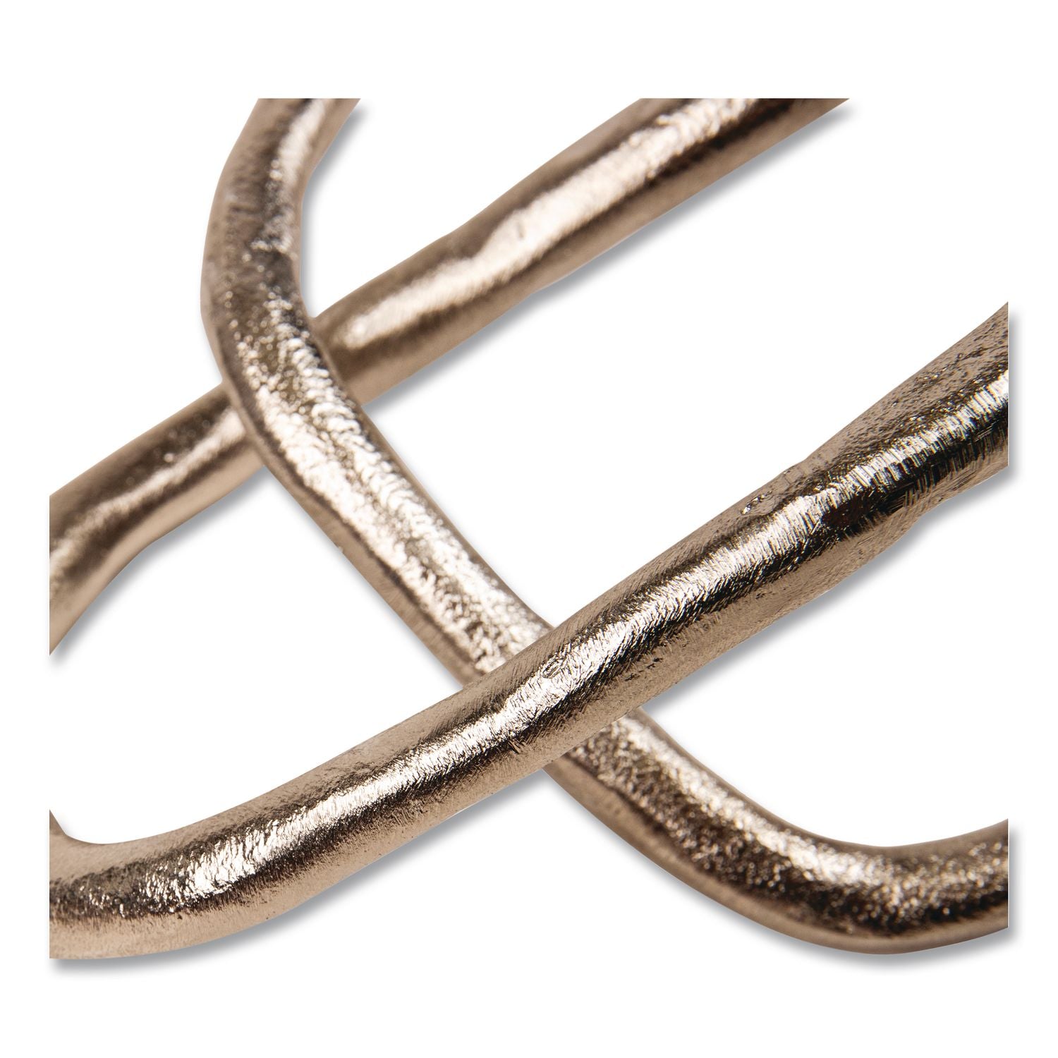Geometric Infinity Sculpture, 3 X 8 X 6.25, Gold
