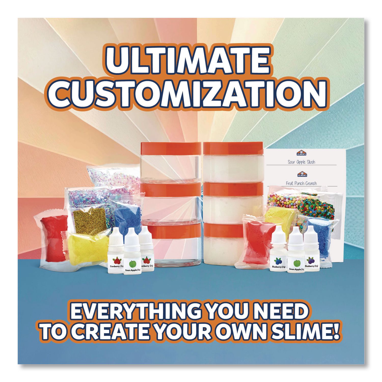 Color Wheel Slime Kit, Ages 6 And Up, 24 Pieces