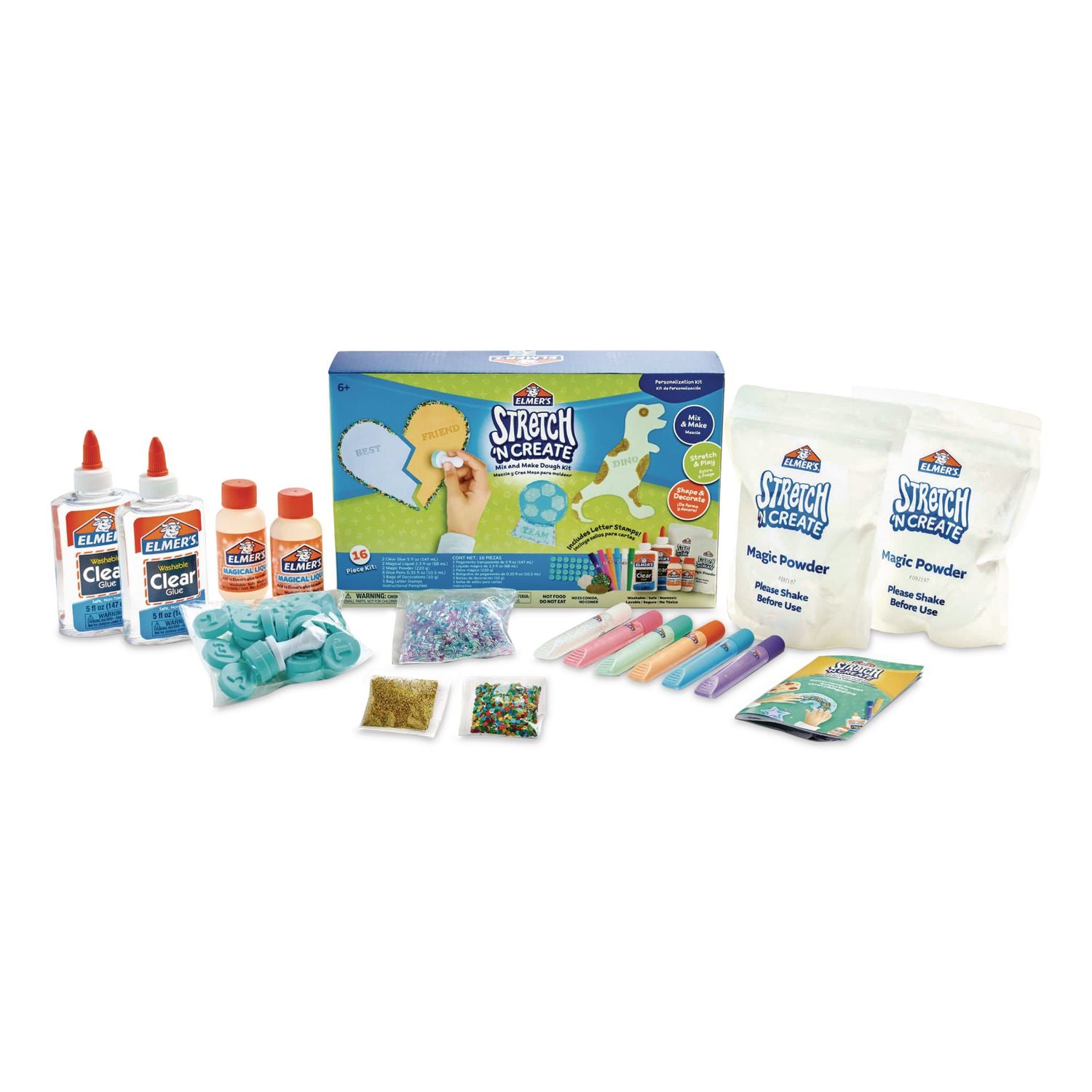 Stretch And Create Mix And Make Dough Kit, 16 Pieces/Pack
