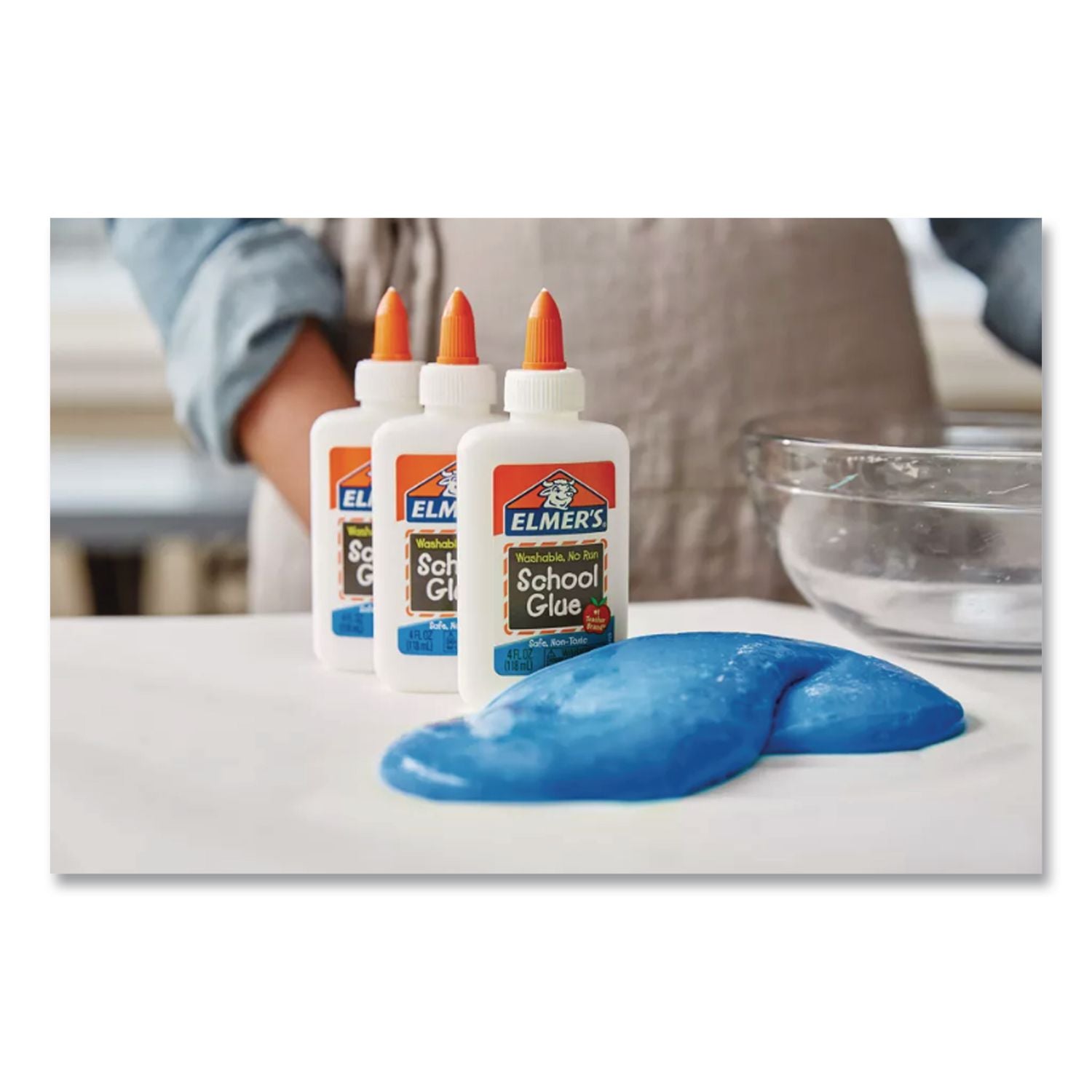 Washable School Glue, 4 Oz Bottle, Dries Clear