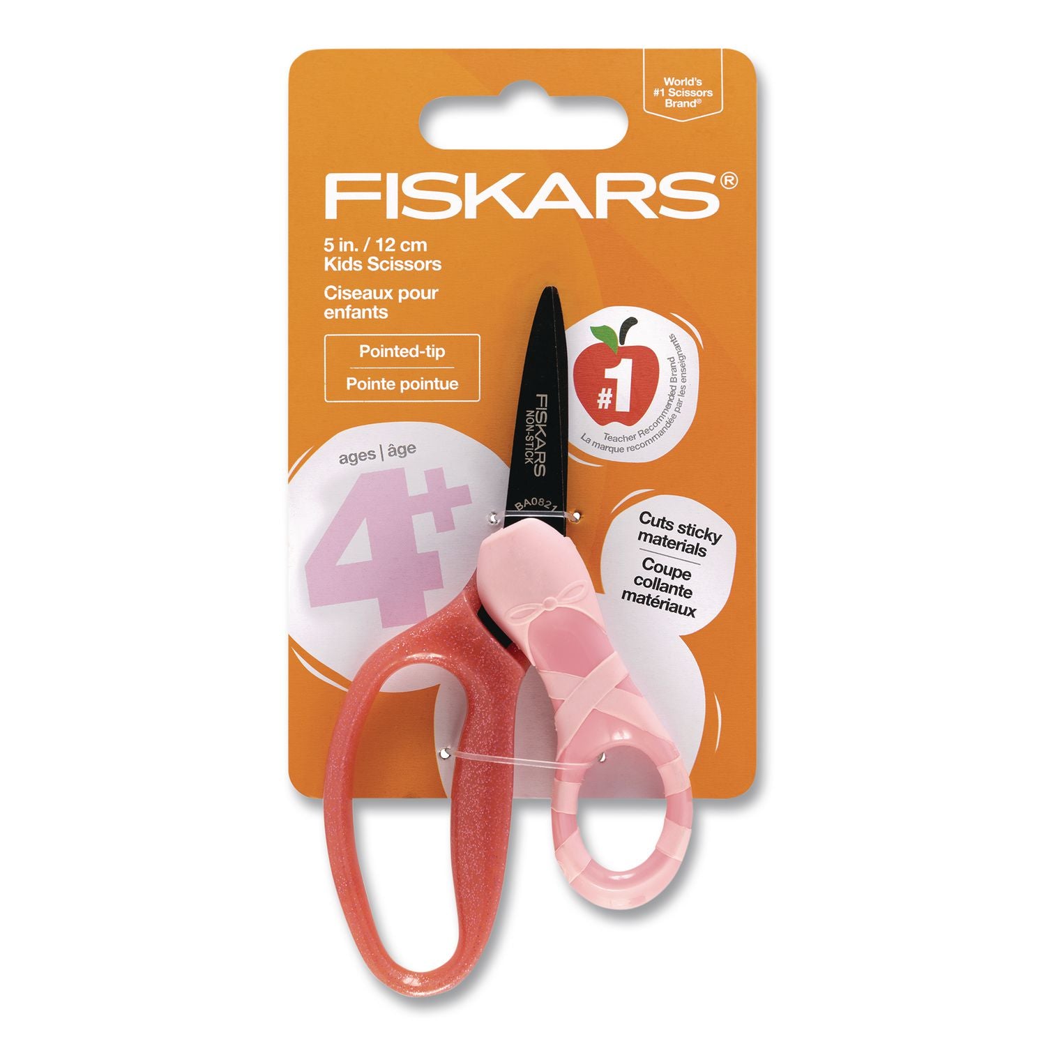 MVP Dance Kid'S Scissors, Pointed Tip, 5" Long, Straignt Pink Handle