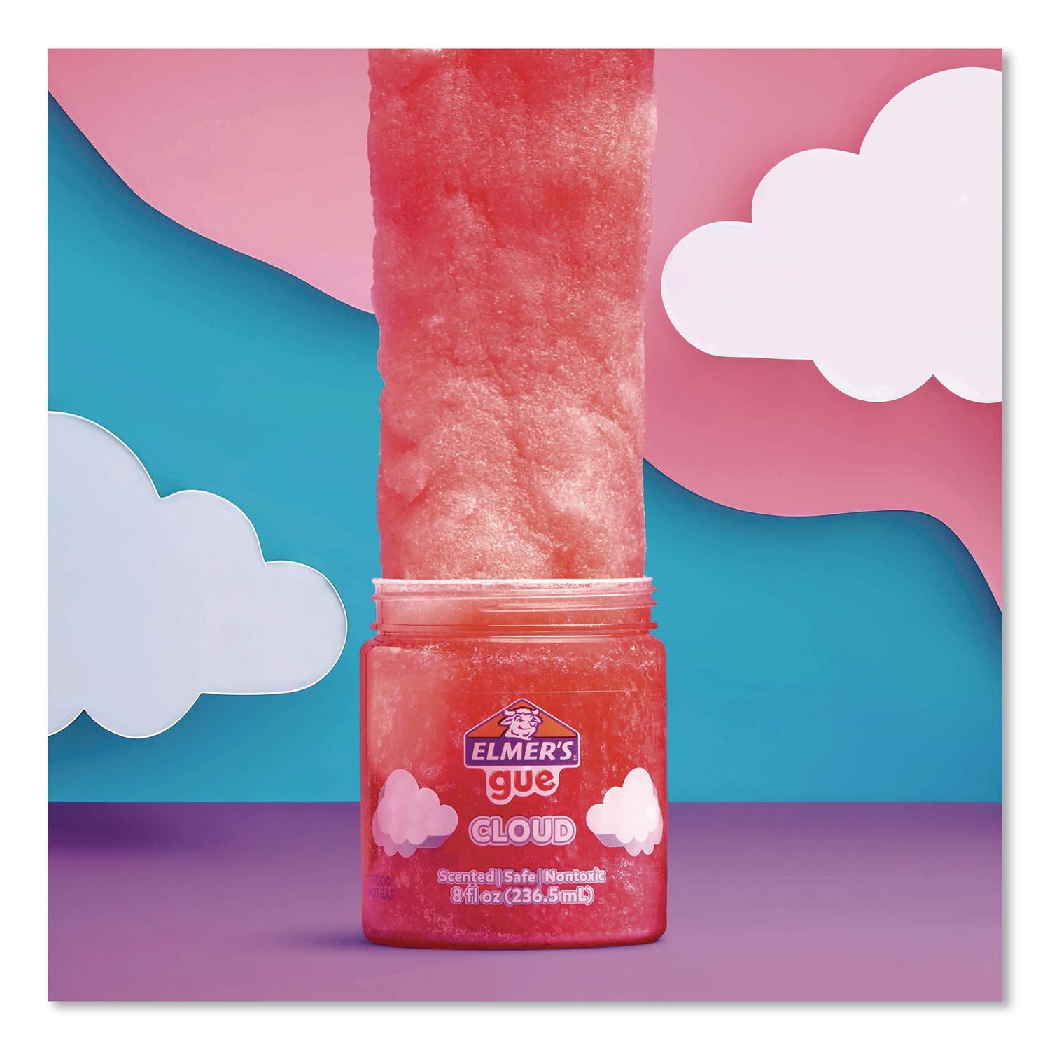 Gue Premade Cloud Slime, Blue/Pink, 2/Pack